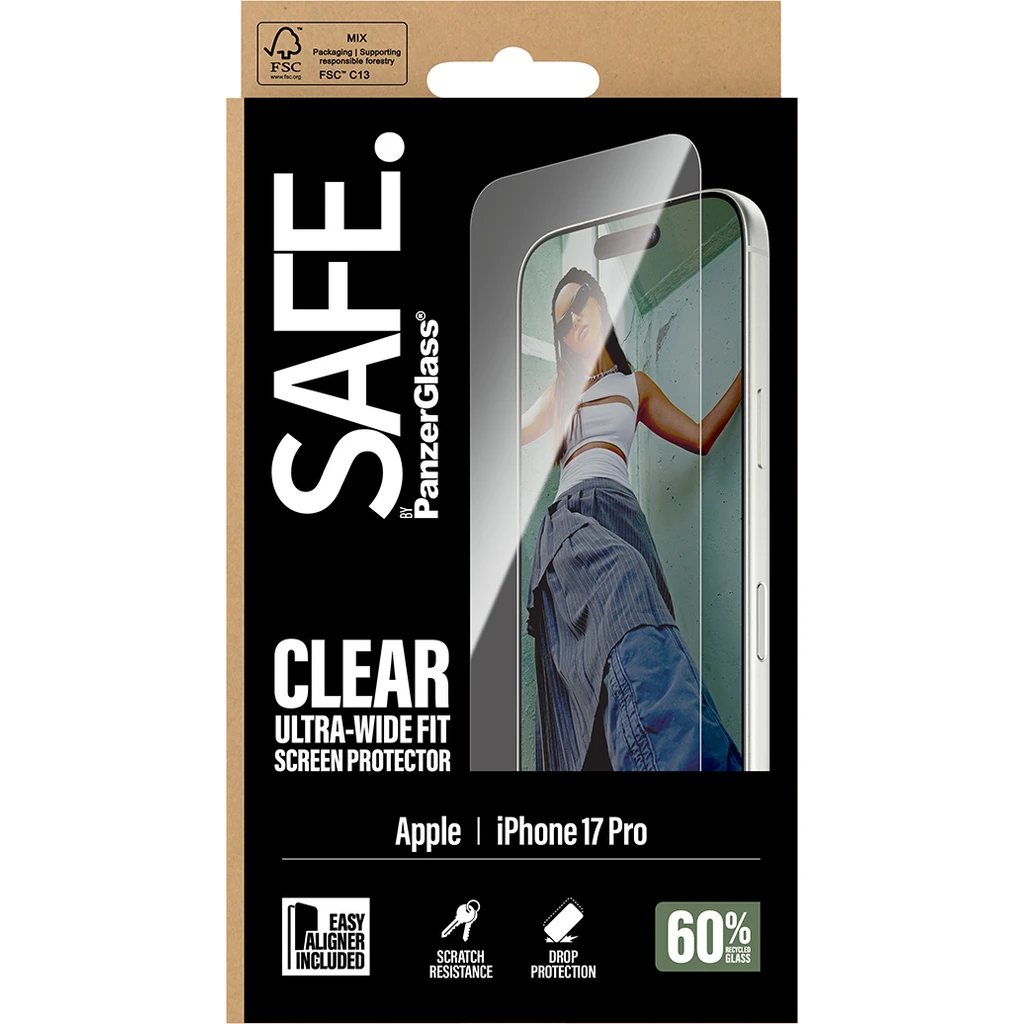 SAFE by PanzerGlass Apple Iphone 17 Pro - Ultra-Wide Fit