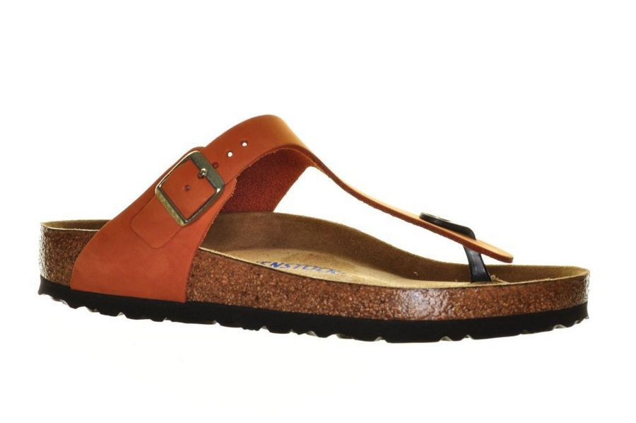 Birkenstock Teenslipper Unisex Gizeh BS Pecan VEG Birko Flor - maat 46