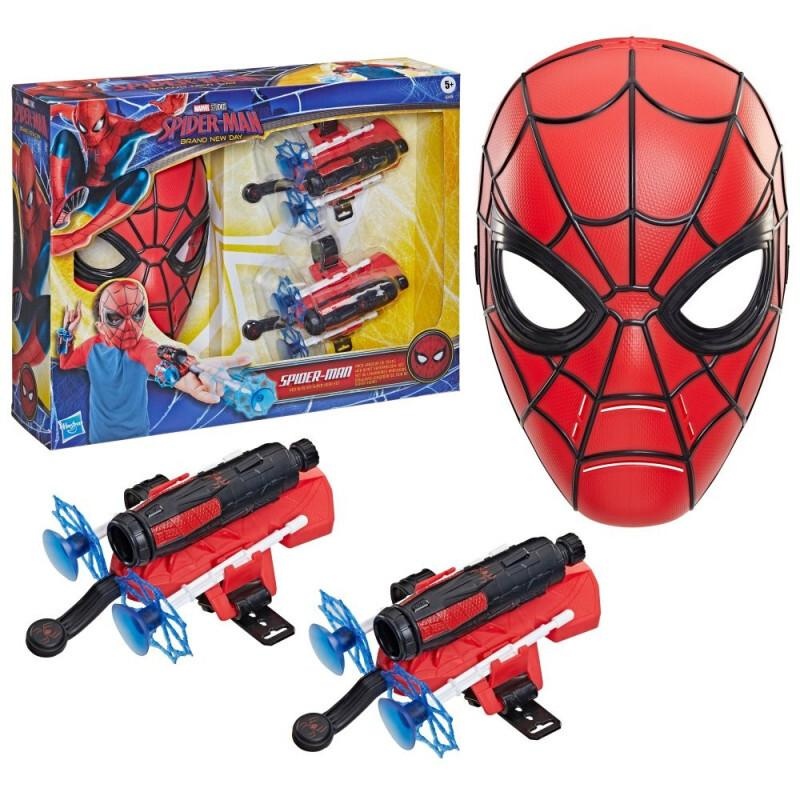 Spiderman Bom Gallagher Action Armor set, Masker met 2 webblasters