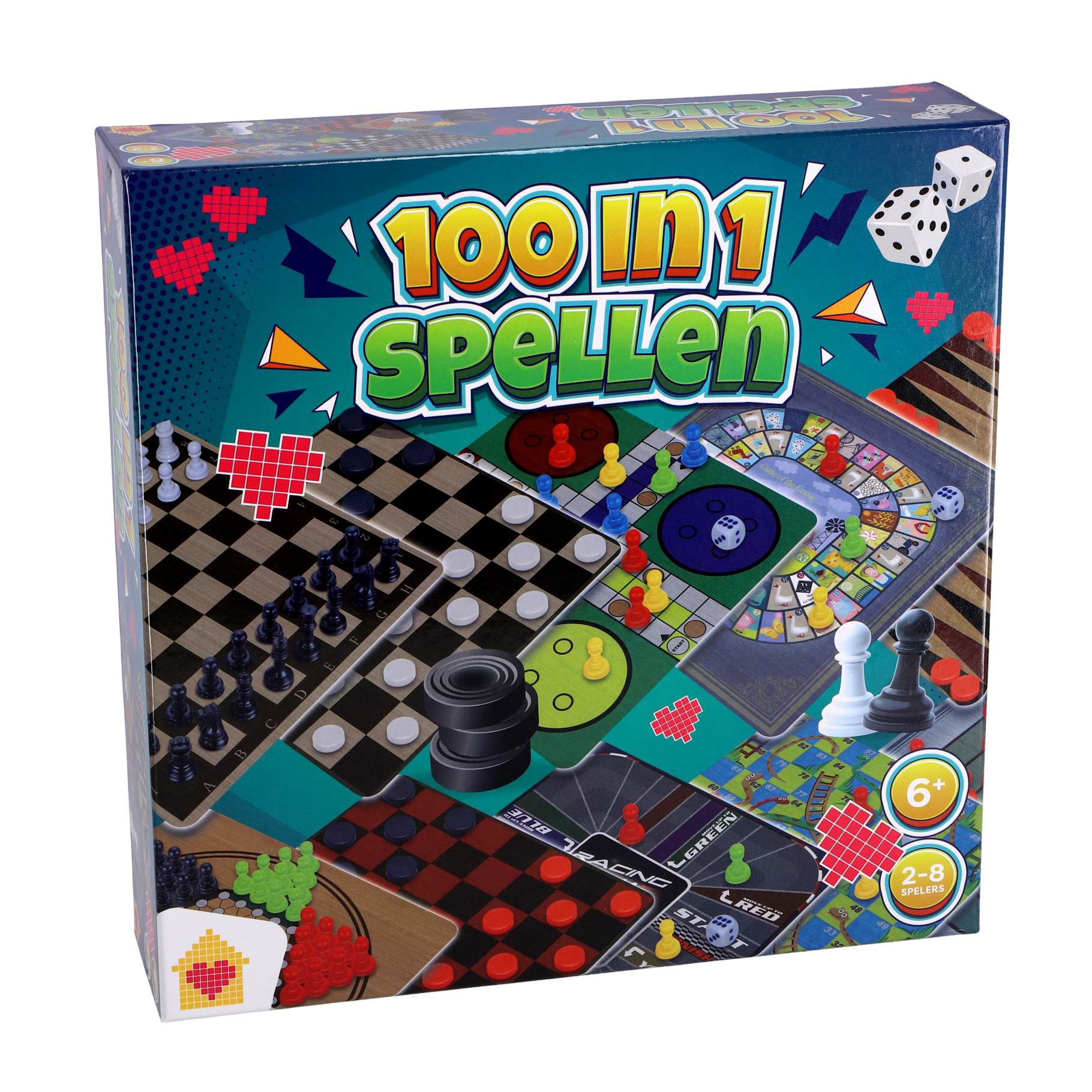 Spellendoos met 100 in 1 spellen