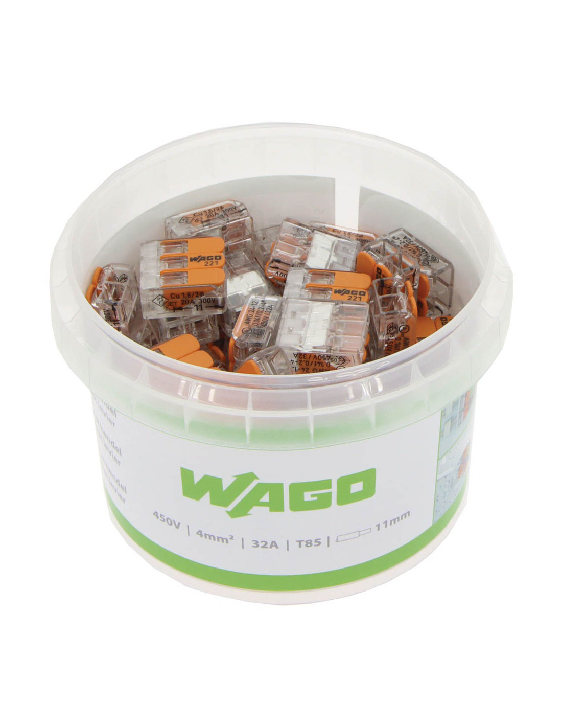 Wago Mix van Snelklemmen met Hendel - 50 stuks