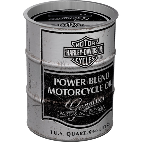 Nostalgic Art Spaarpot Olievat Harley-Davidson - Power Blend Oil