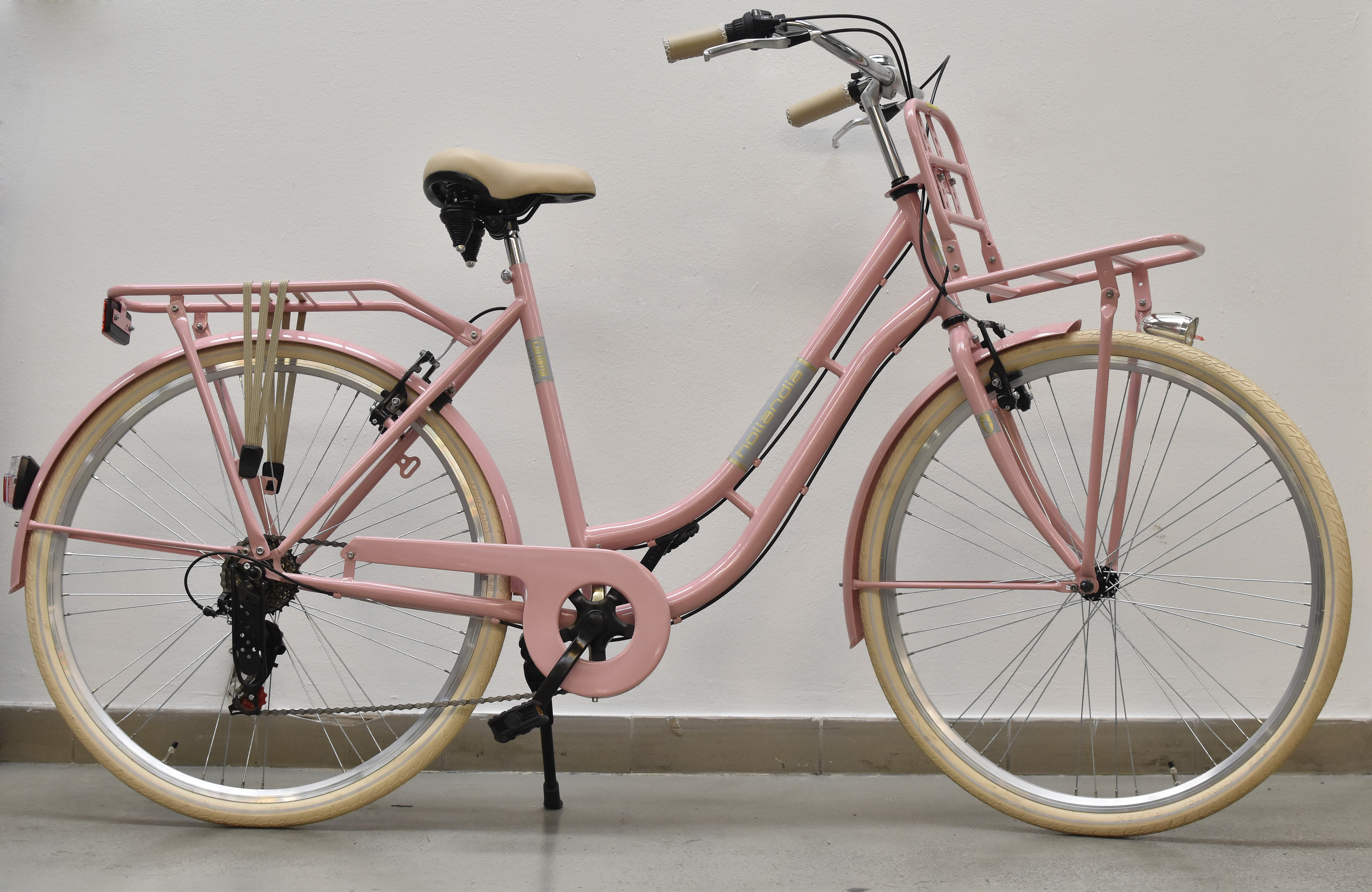 Hollandia Colorful Damesfiets Shiny Pink