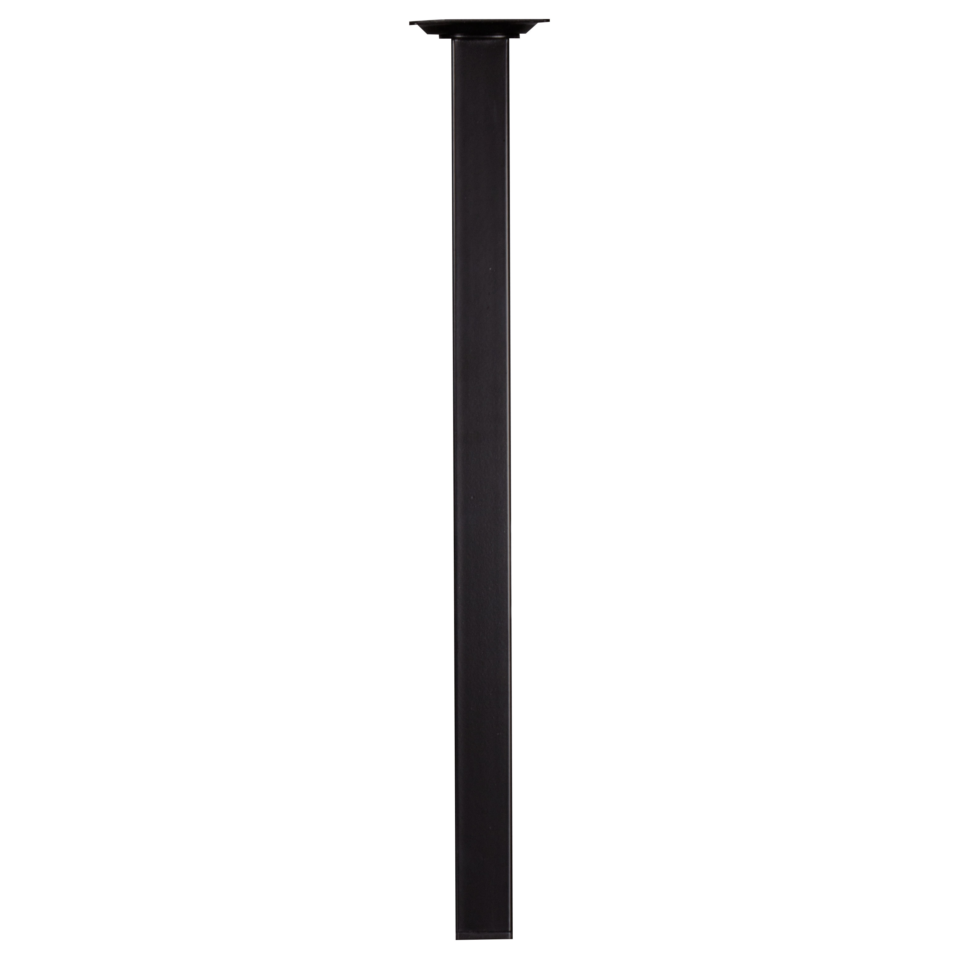 4203/2 Vierkante Voet 40cm Zwart