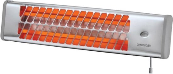 Infrarood badkamerkachel 600-1200 Watt Quartzstraler Yaro 2 standen