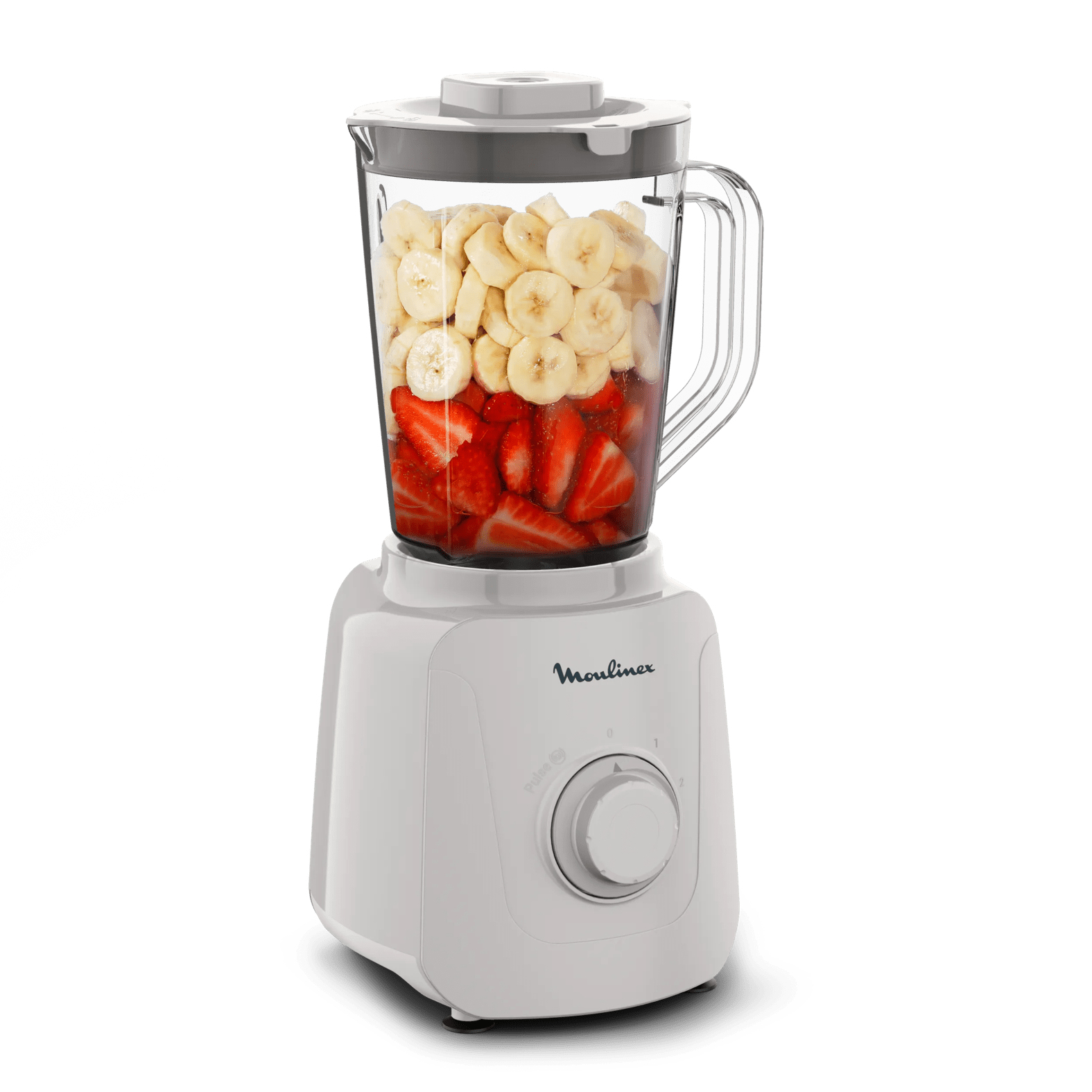 Moulinex Blender Blendforce Essential, 450 watt 1.85 Liter PVC kan, 4 messen