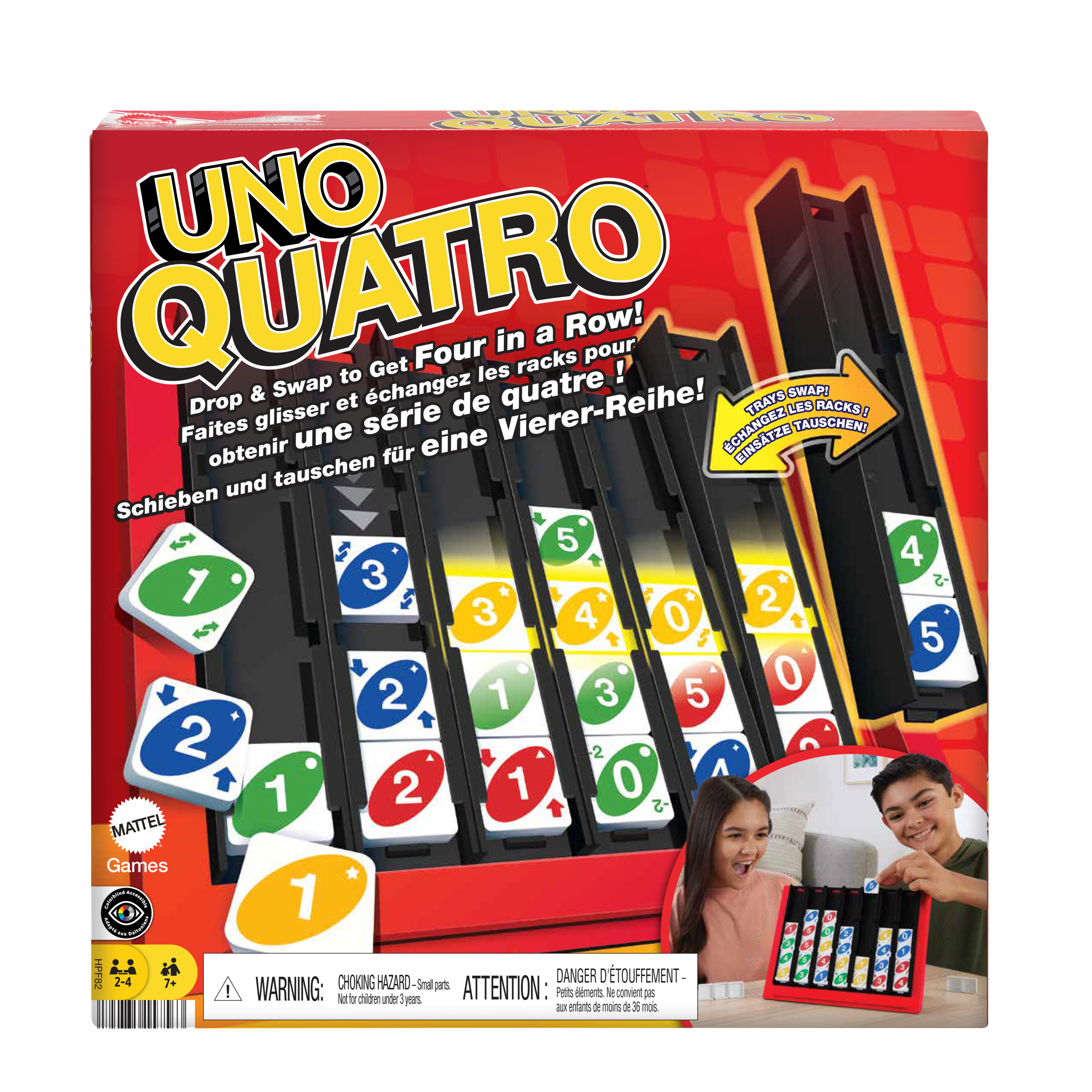 UNO Quatro - Vier Op Een Rij - Kaartspel