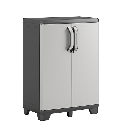 Keter Opbergkast Laag Pro Zwart/Grijs 68x39x90 cm