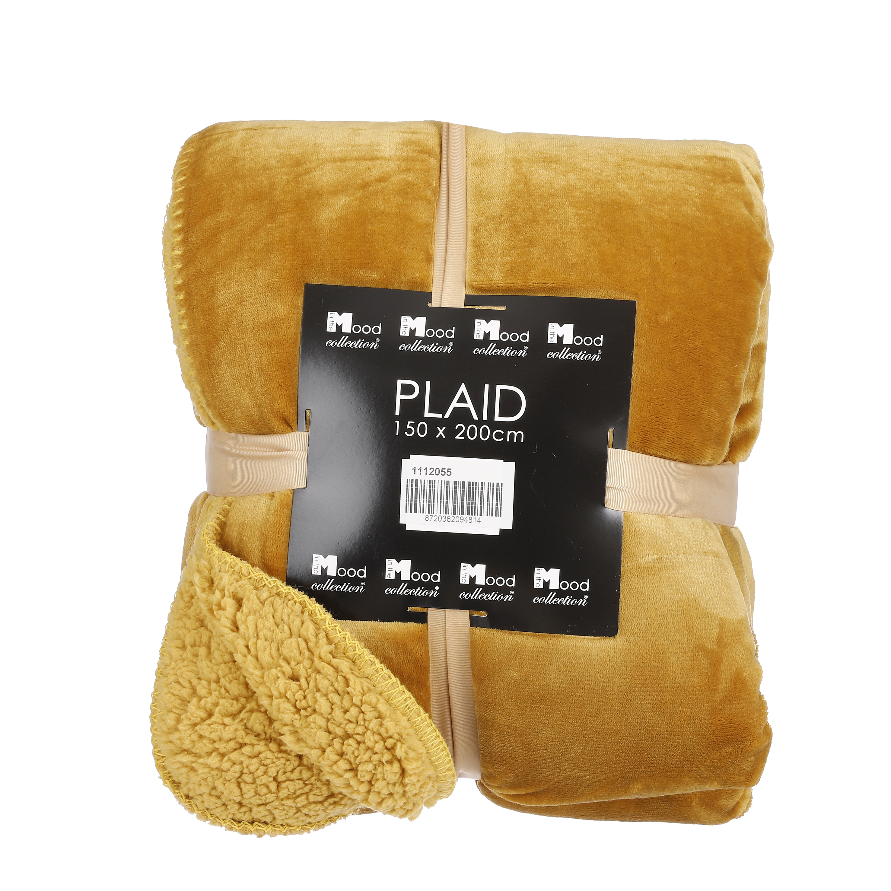 Plaid Mardy Fleece 200x150 cm Geel