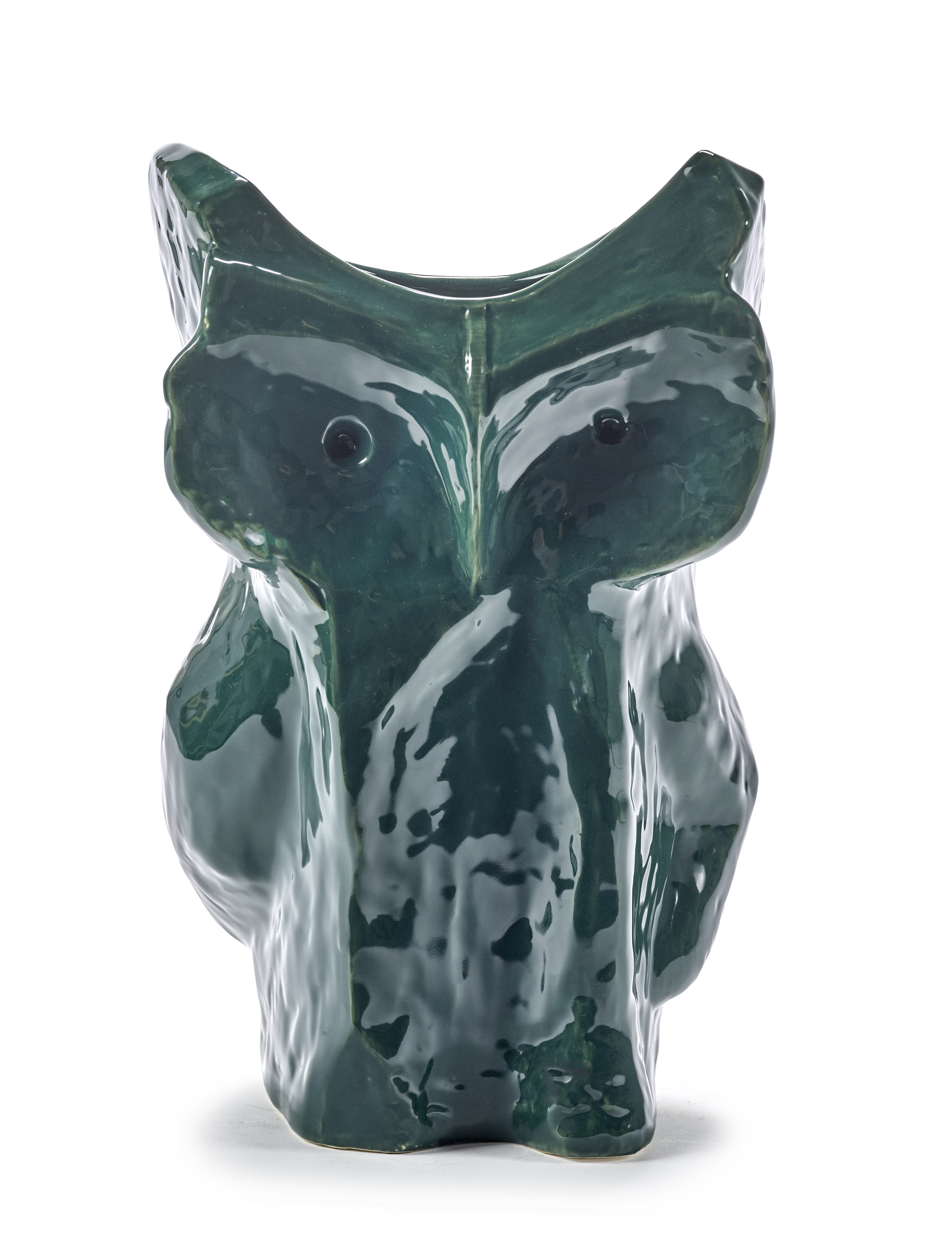 Serax Vaas Owl After Midnight Dark Green L 19.5x19.5x30 cm - by Marni