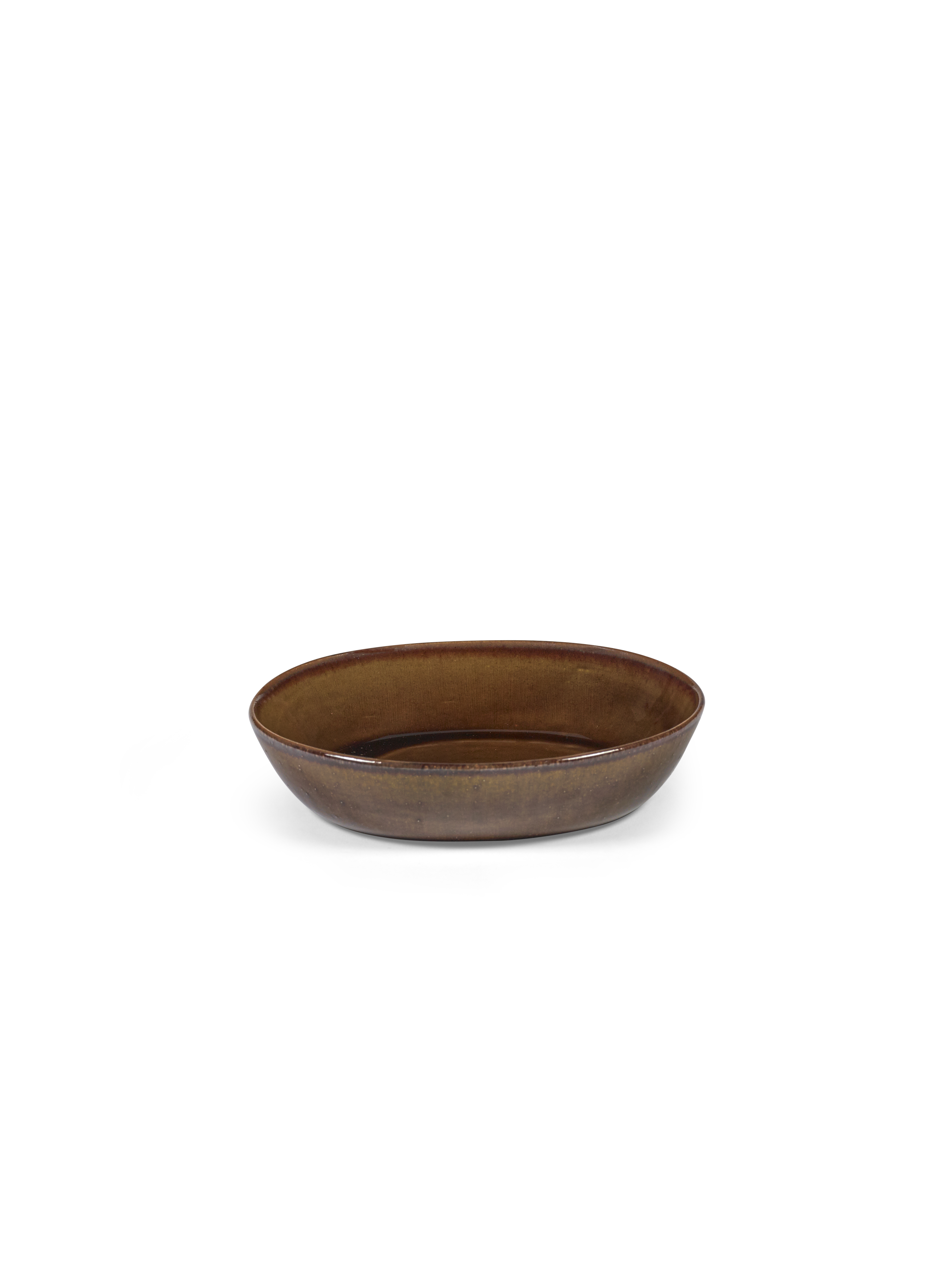 Serax Diep Bord S Out of Lines Ocher 18.5x17x4 cm - by Uncharted