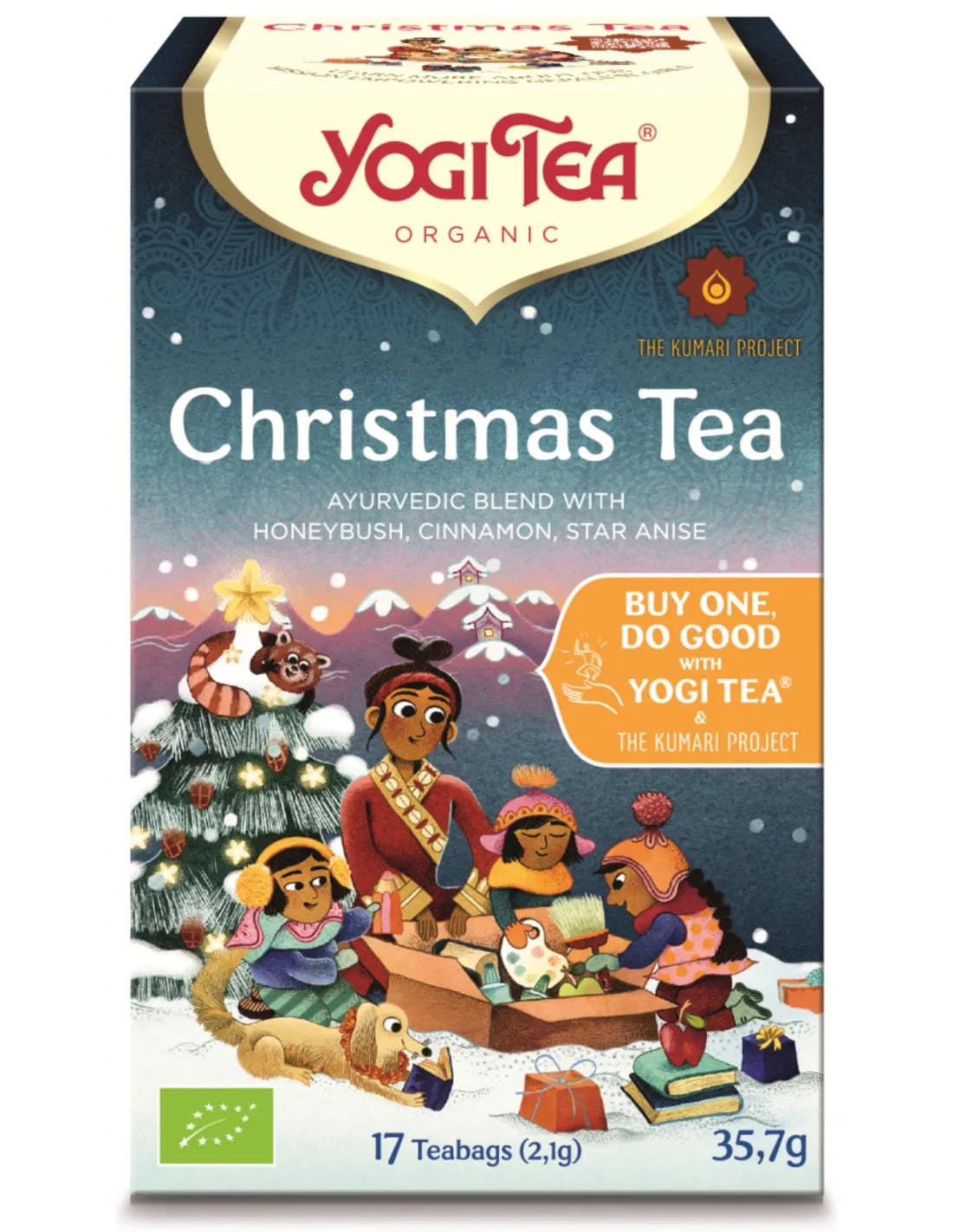 Yogi Tea Christmas Tea Bio 17 Builtjes Rooibos, Kaneel & Anijs
