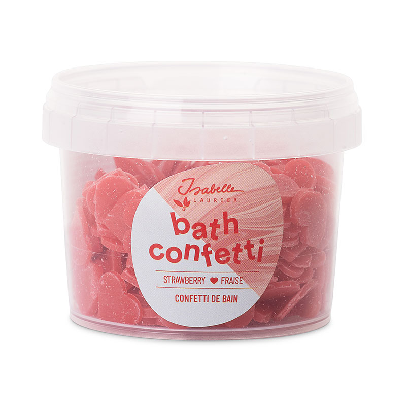 Isabelle Laurier Badconfetti Aardbei 35g - Rood