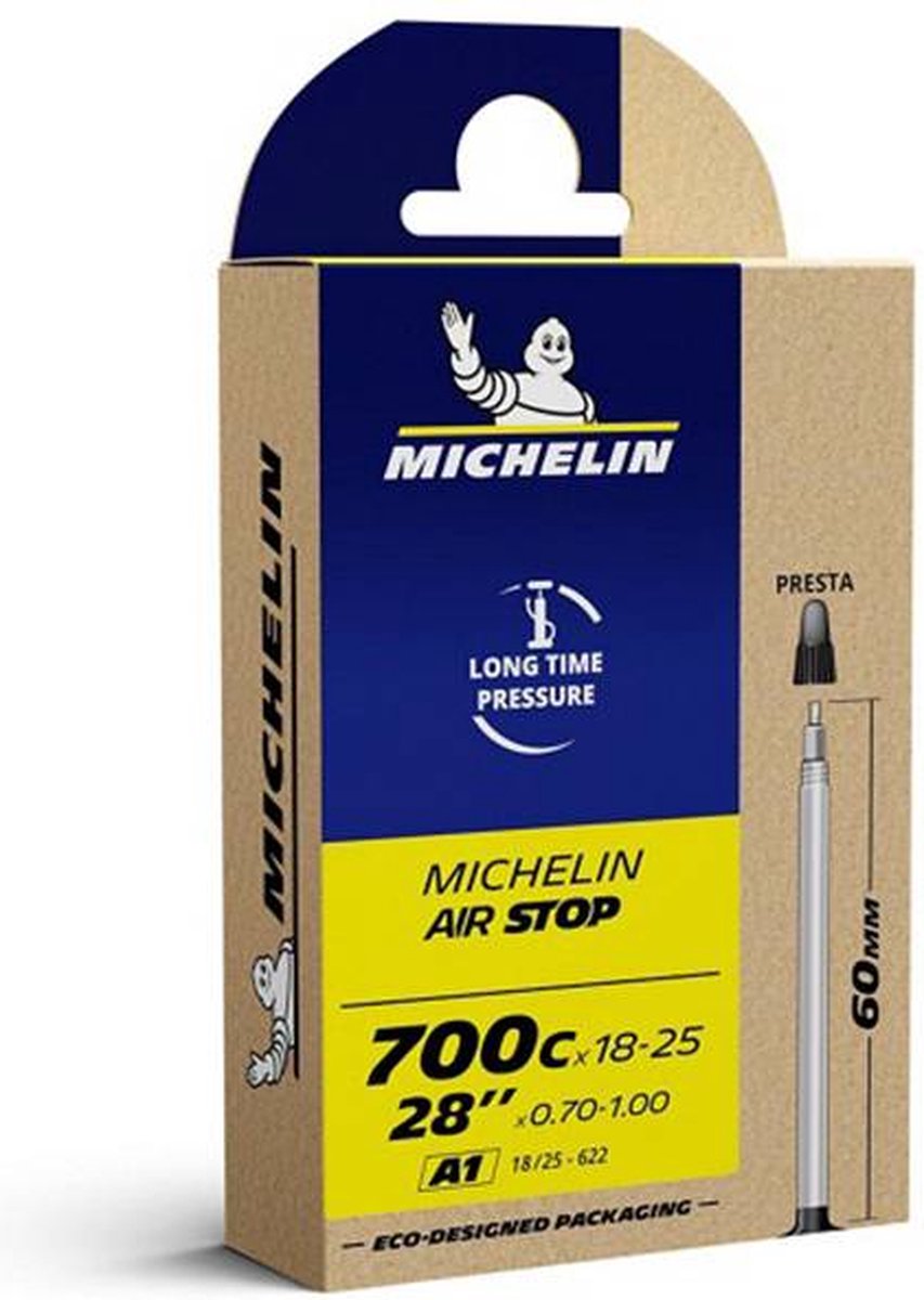 Michelin Binnenband A1 Airstop 700x18-25C met Prestaventiel 60 mm