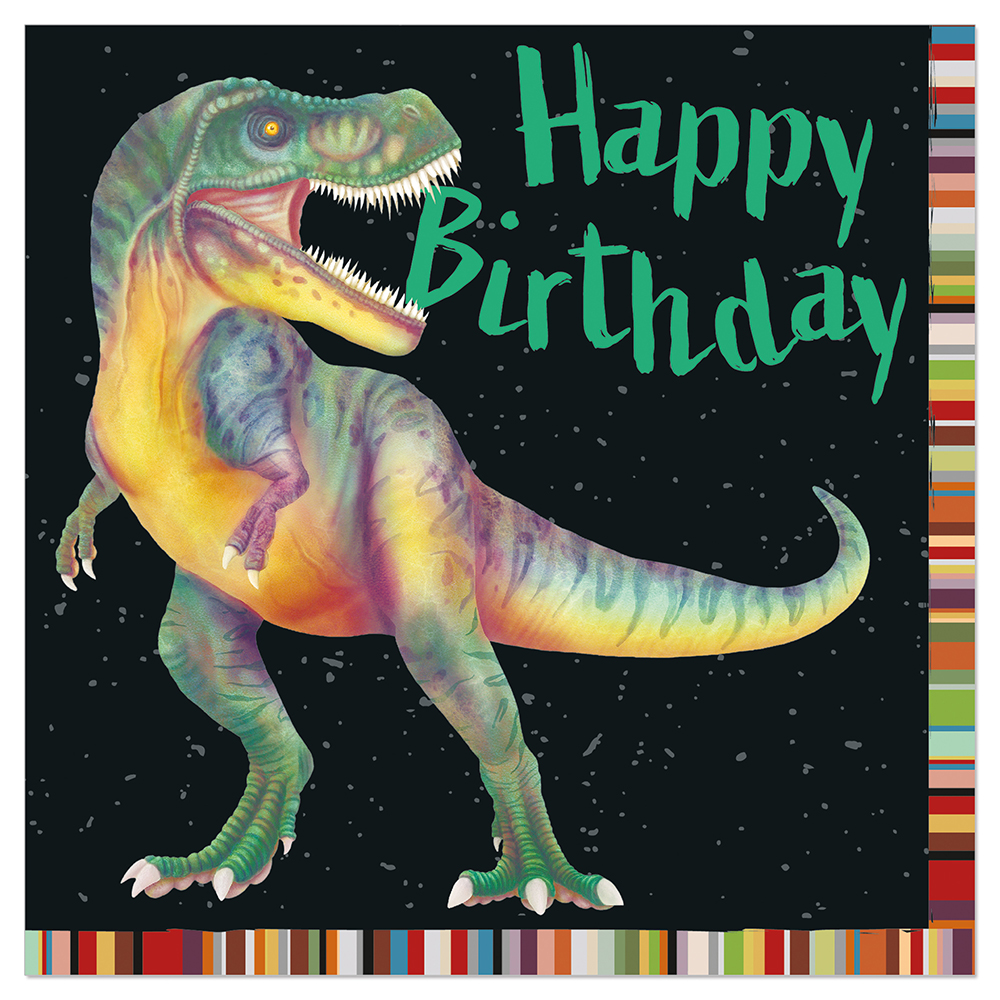 Artebene Servetten 33x33 cm Happy Birthday Dinosaur