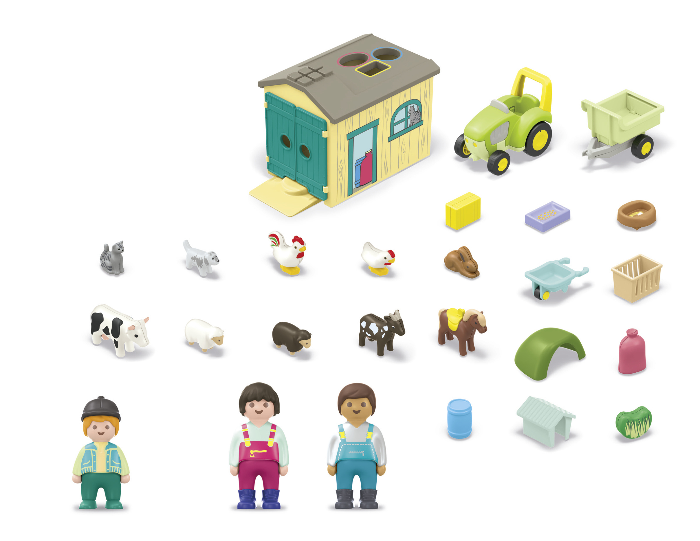 Playmobil 71656 PLAYMOBIL Junior - Boerderijavontuur met Tractor, Aanhanger en Dierenvrienden