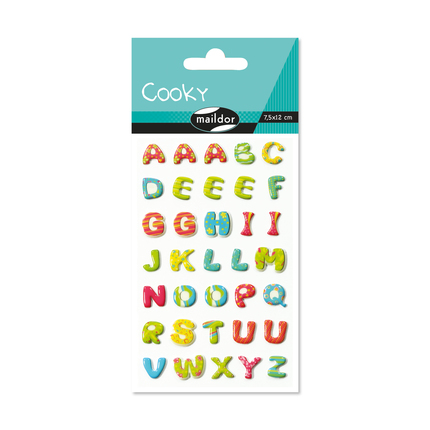 Maildor Cooky Etiketten Alphabet 7.5x12 cm