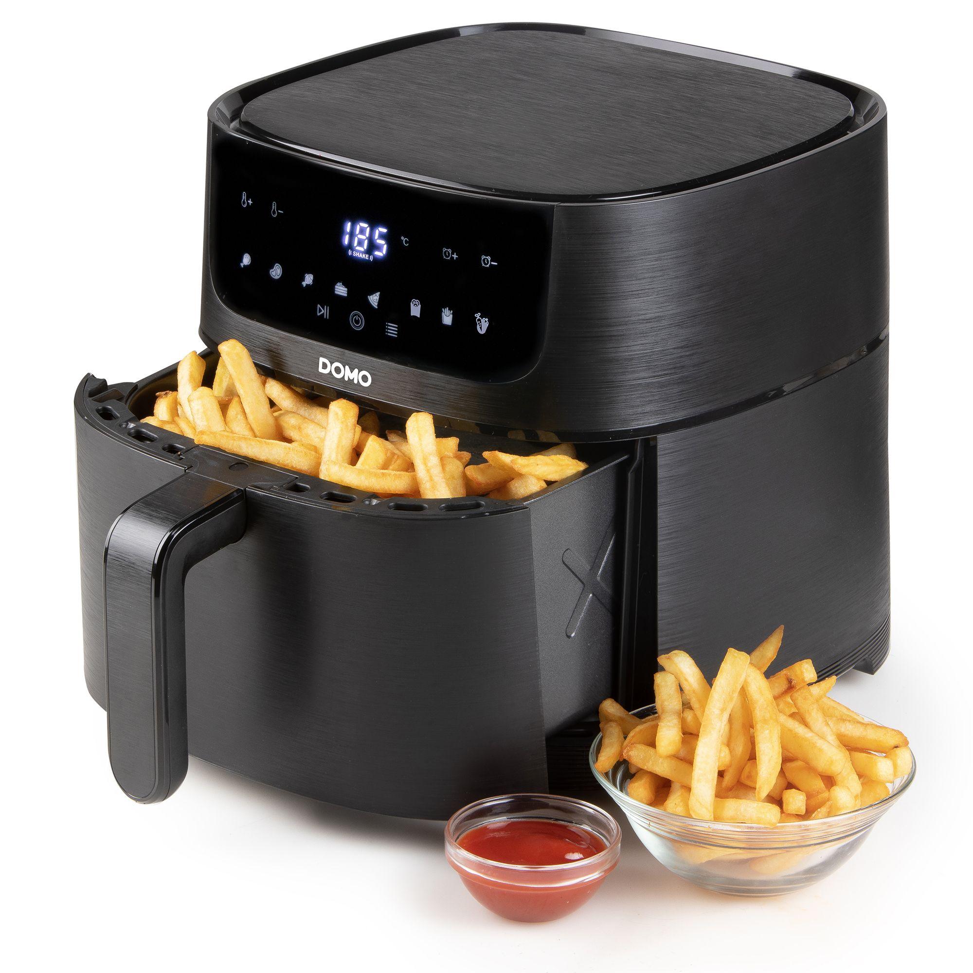 Domo DO539FR Airfryer 6 Liter Heteluchtfriteuse,  digitaal