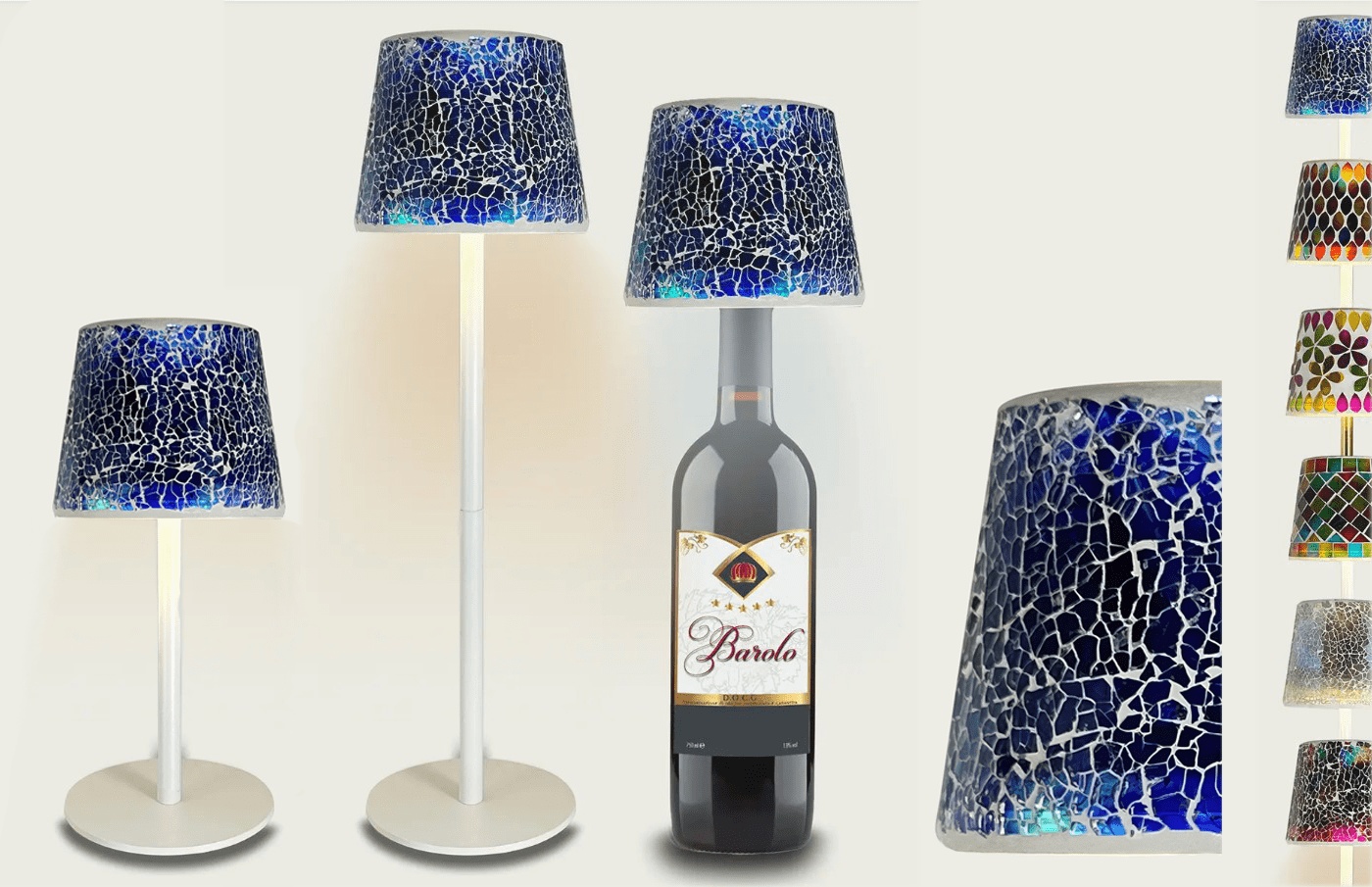 Arca Italy Tafellamp LED Parma - Dimbaar - met Fles Adapter