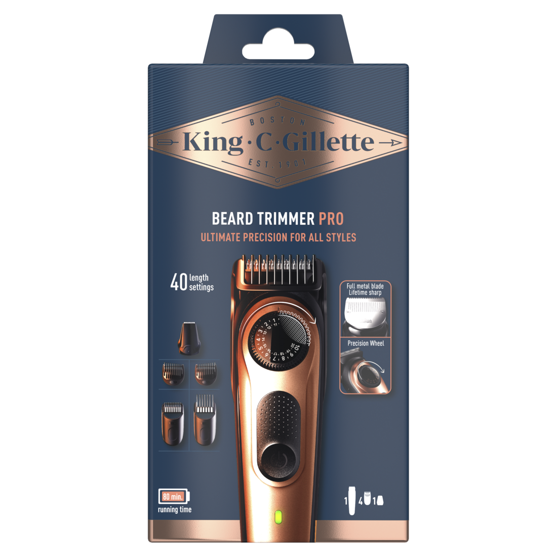 Gillette King Baardtrimmer Shaver Pro