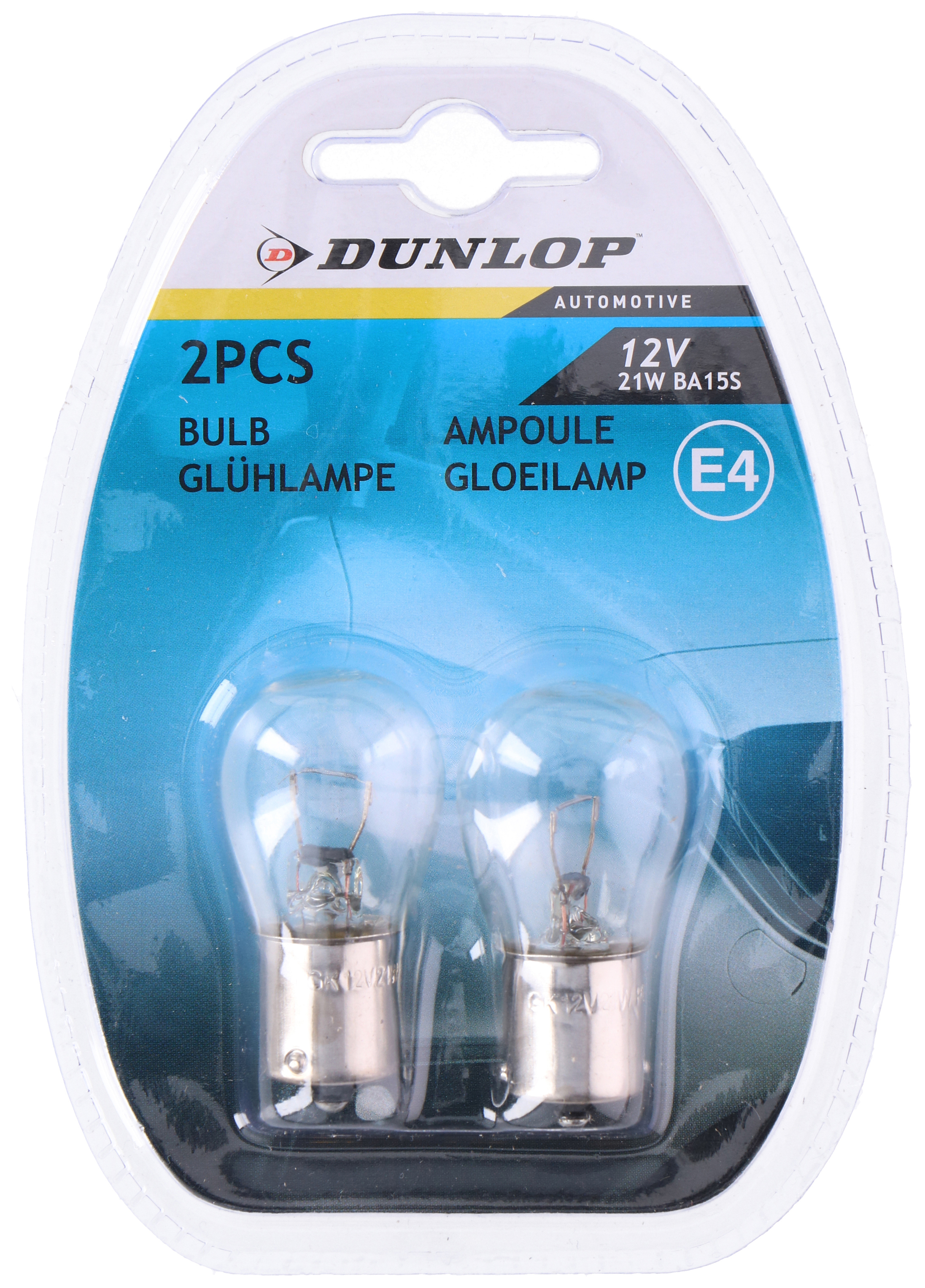 Lamp 12V 21 Watt ba15s 2 stuks op blister