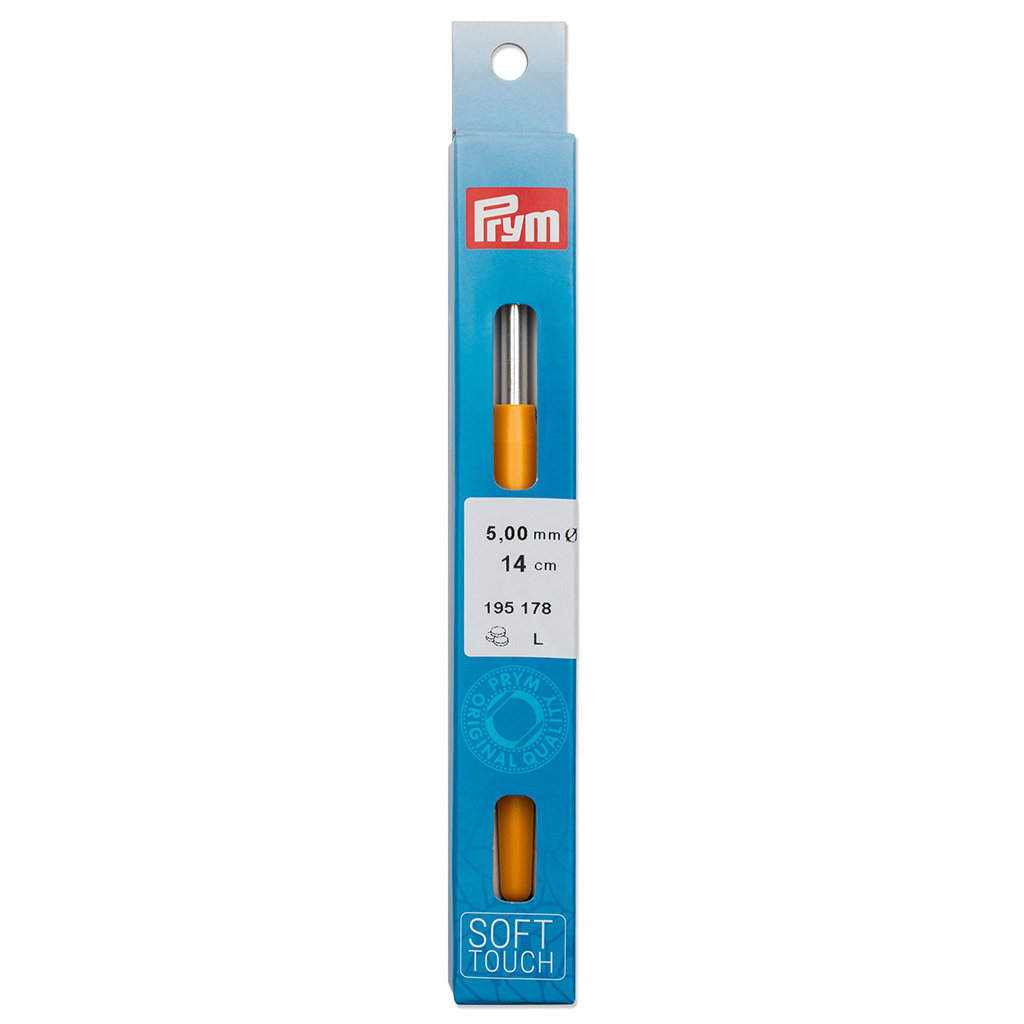 Prym Wolhaaknaald Softgreep Alu 14cm 5,00mm