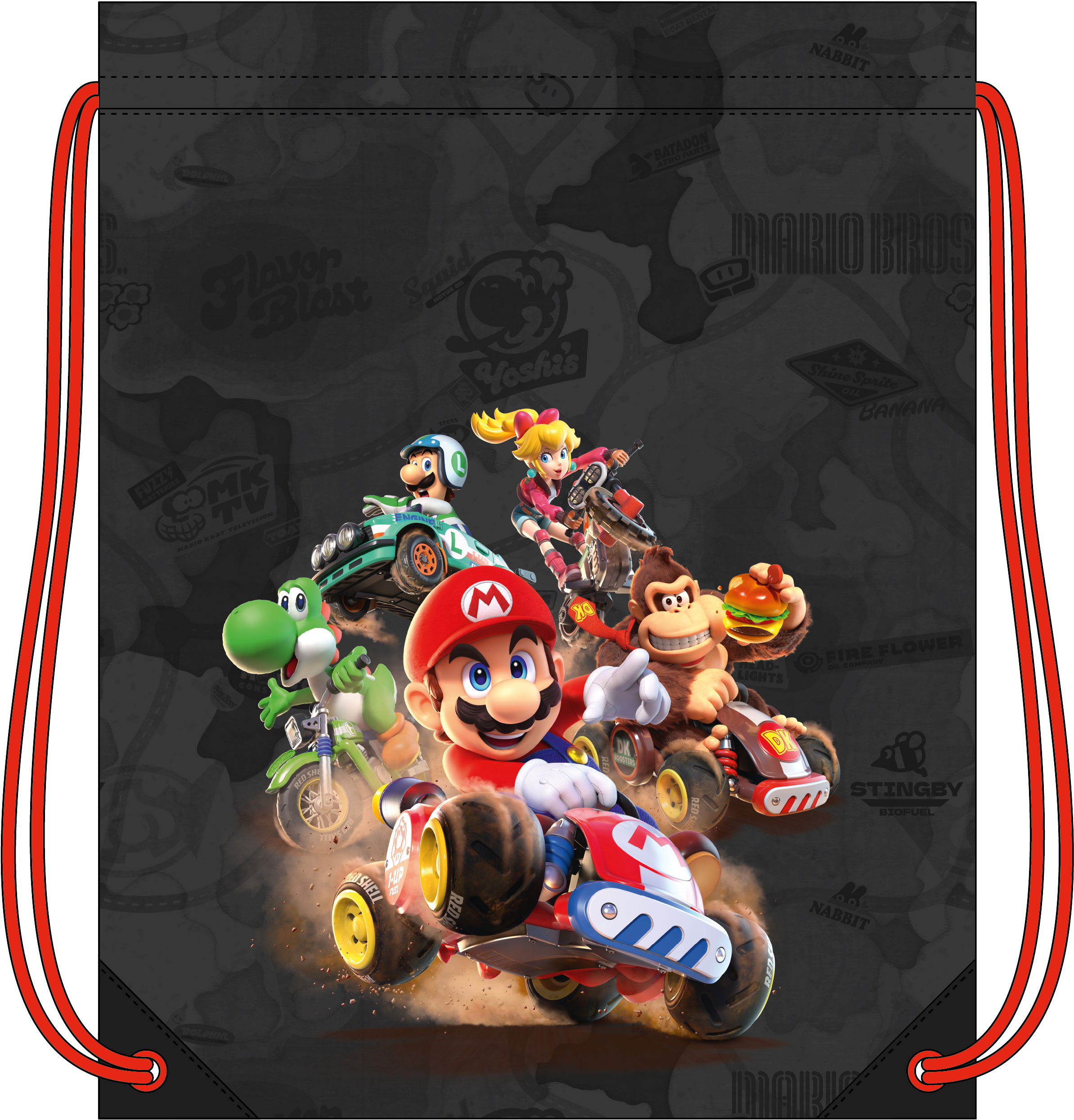 Mario Bros Turnzak 37x43 cm