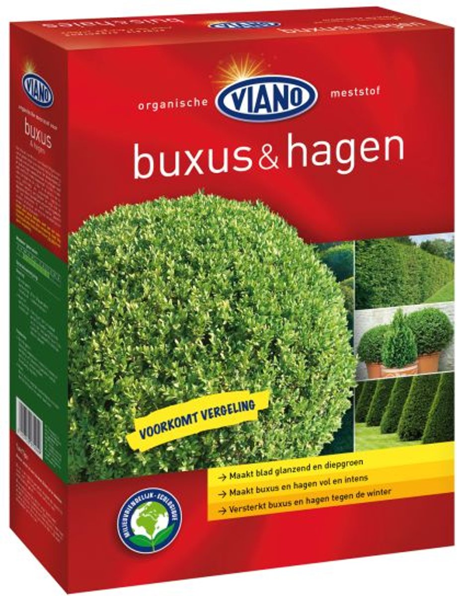 VIANO Organische Meststof Buxus & Hagen 4 kg Kalk