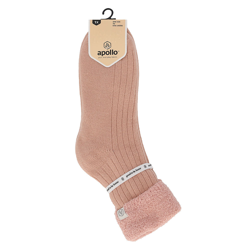 Apollo Homesock Dames Viscose Pink - One Size