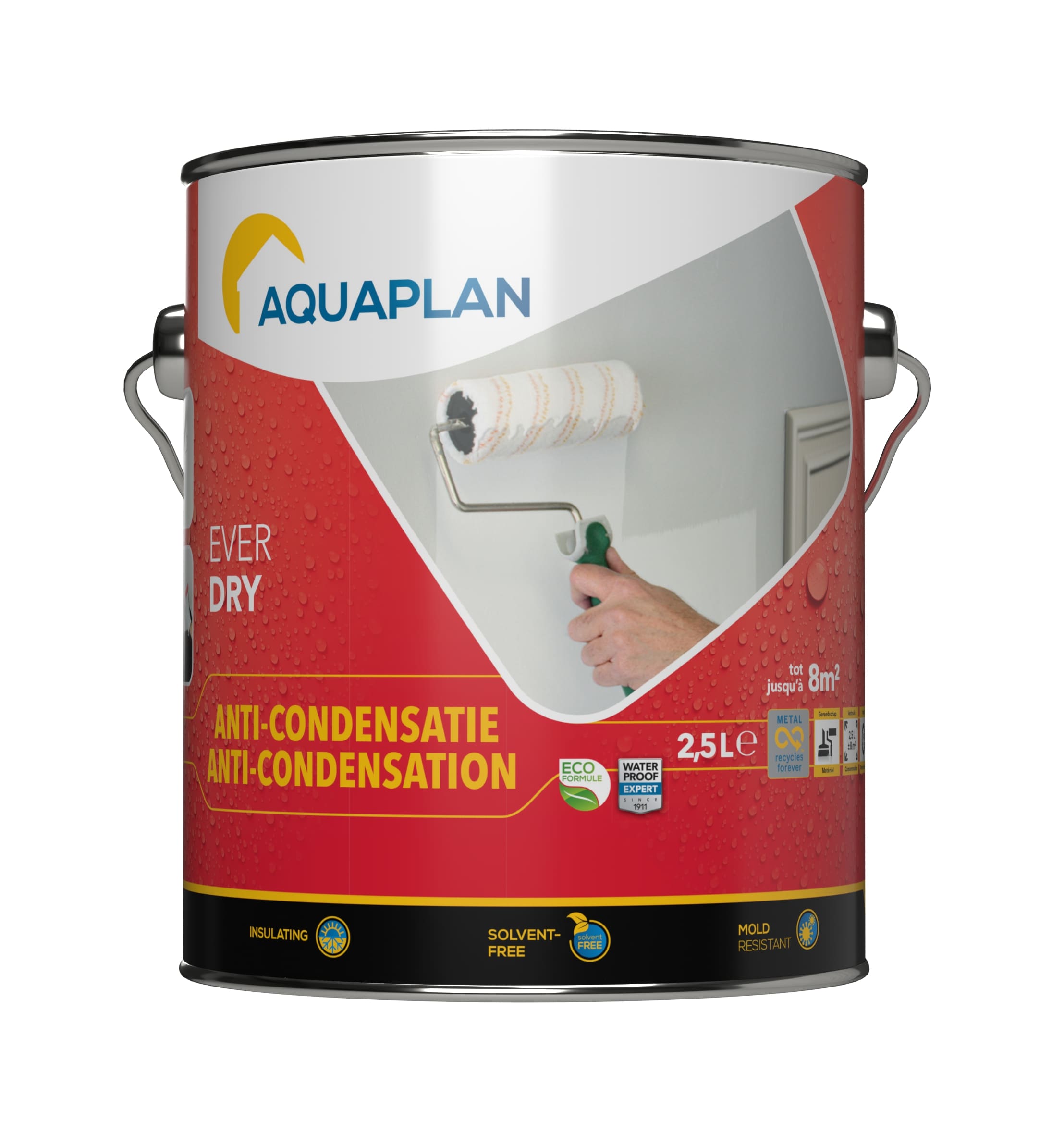 Aquaplan Wall Isolation 2.5 l Verf Anti-Condensatie