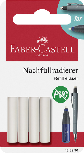 Faber Castell Navulgom voor Polymatic 4 stuks