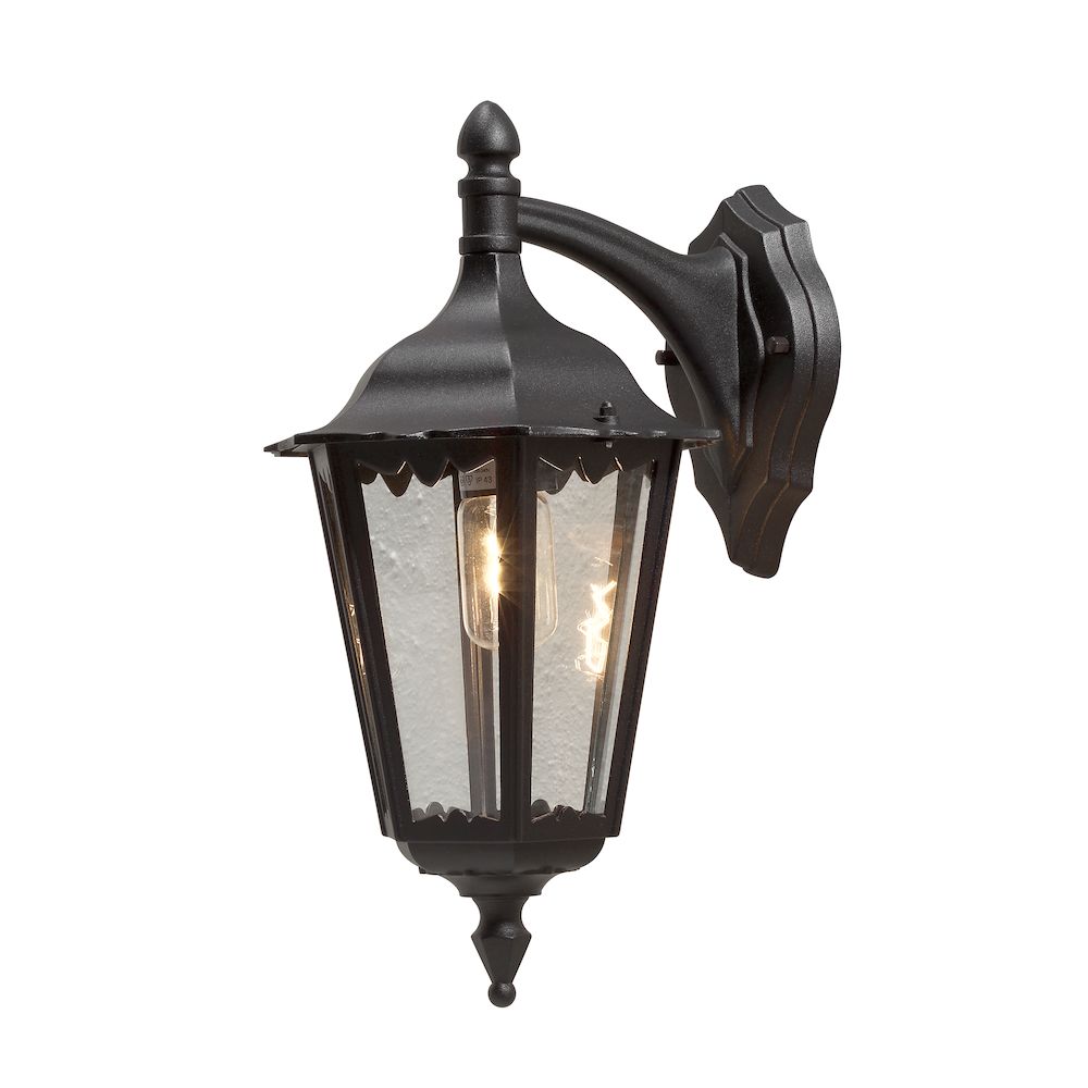 Konstsmide Wandlicht Firenze Down 48cm - 100w - Zwart