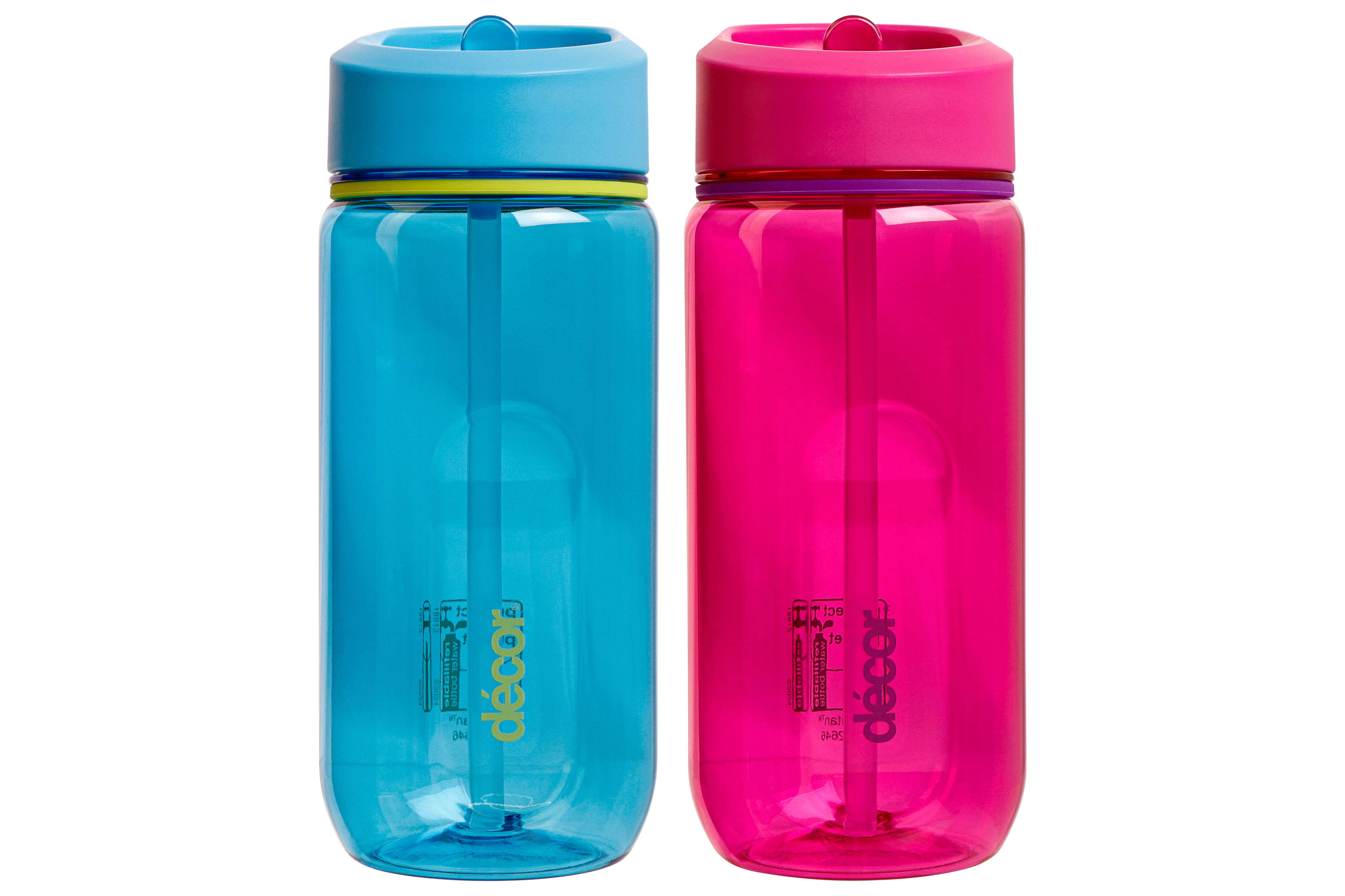 Décor Drinkfles Junior 500ml - Tritan - met Stickers - assorti - prijs per stuk