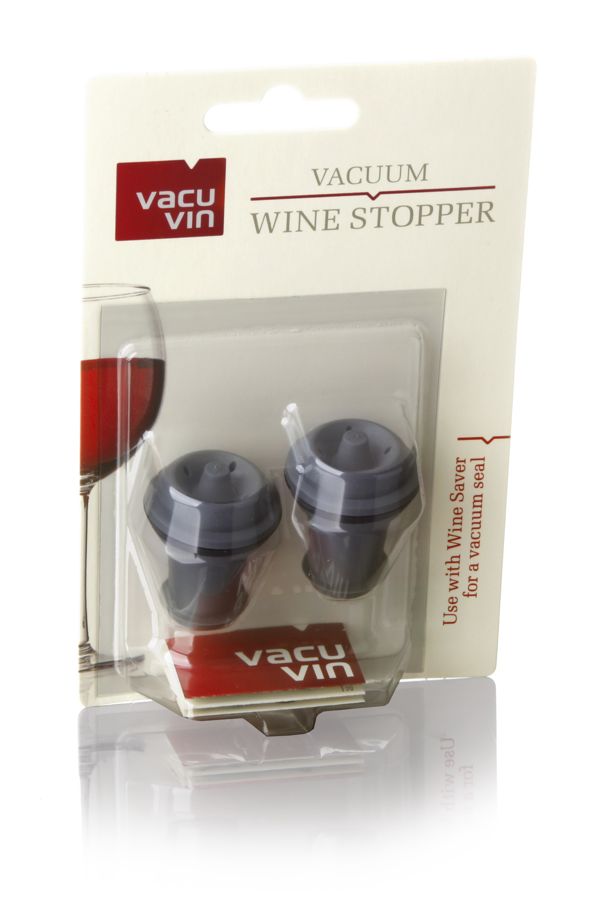 Vacu Vin Flessenstop Wijn set 2 stuks - Vacuum