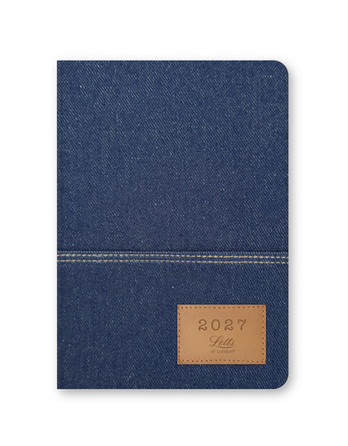 Letts Agenda 2027 Denim A5 1week/2pag Internationaal assorti - prijs per stuk