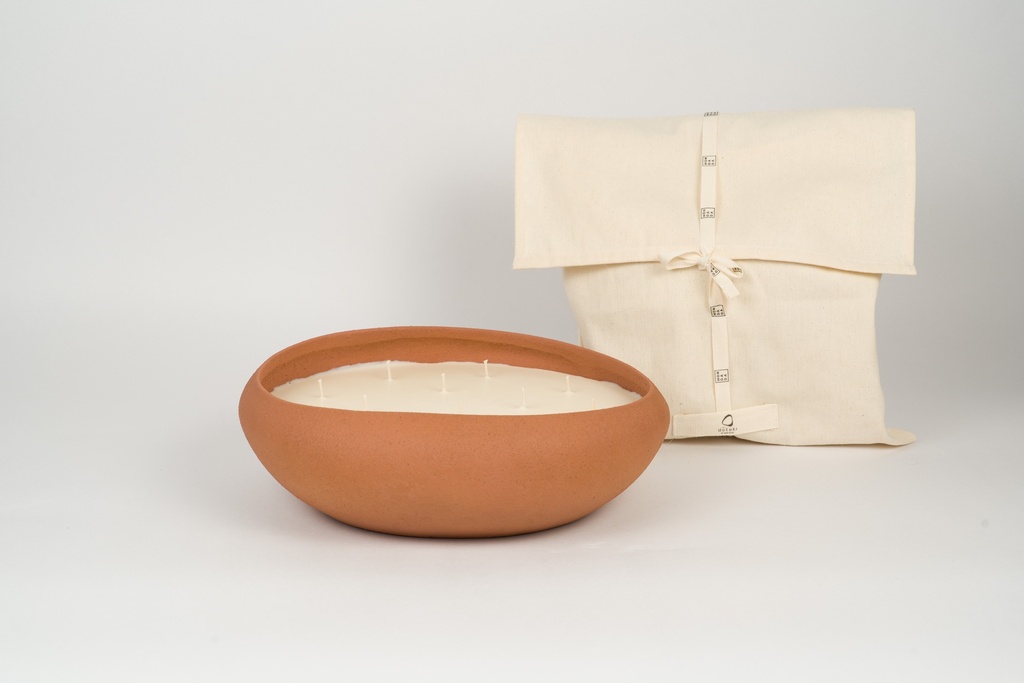 Mon Dada Geurkaars Doteki Sienna L - Down To Earth - 30x10 cm - Keramiek - 12 Lonten