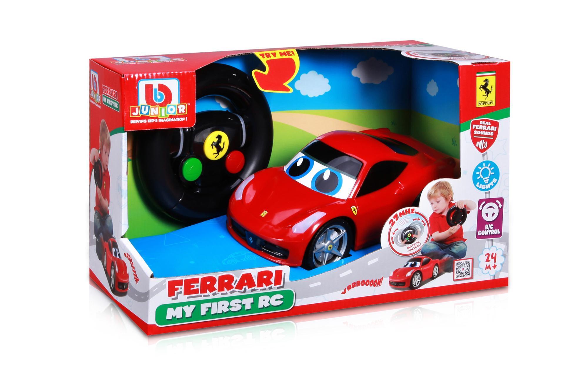 Burago Junior auto RC Ferrari My 1st RC blauwe ogen