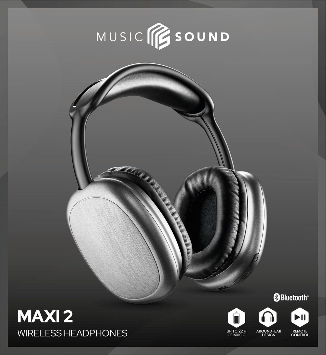 Music Sound Headphone Maxi 2, zwart