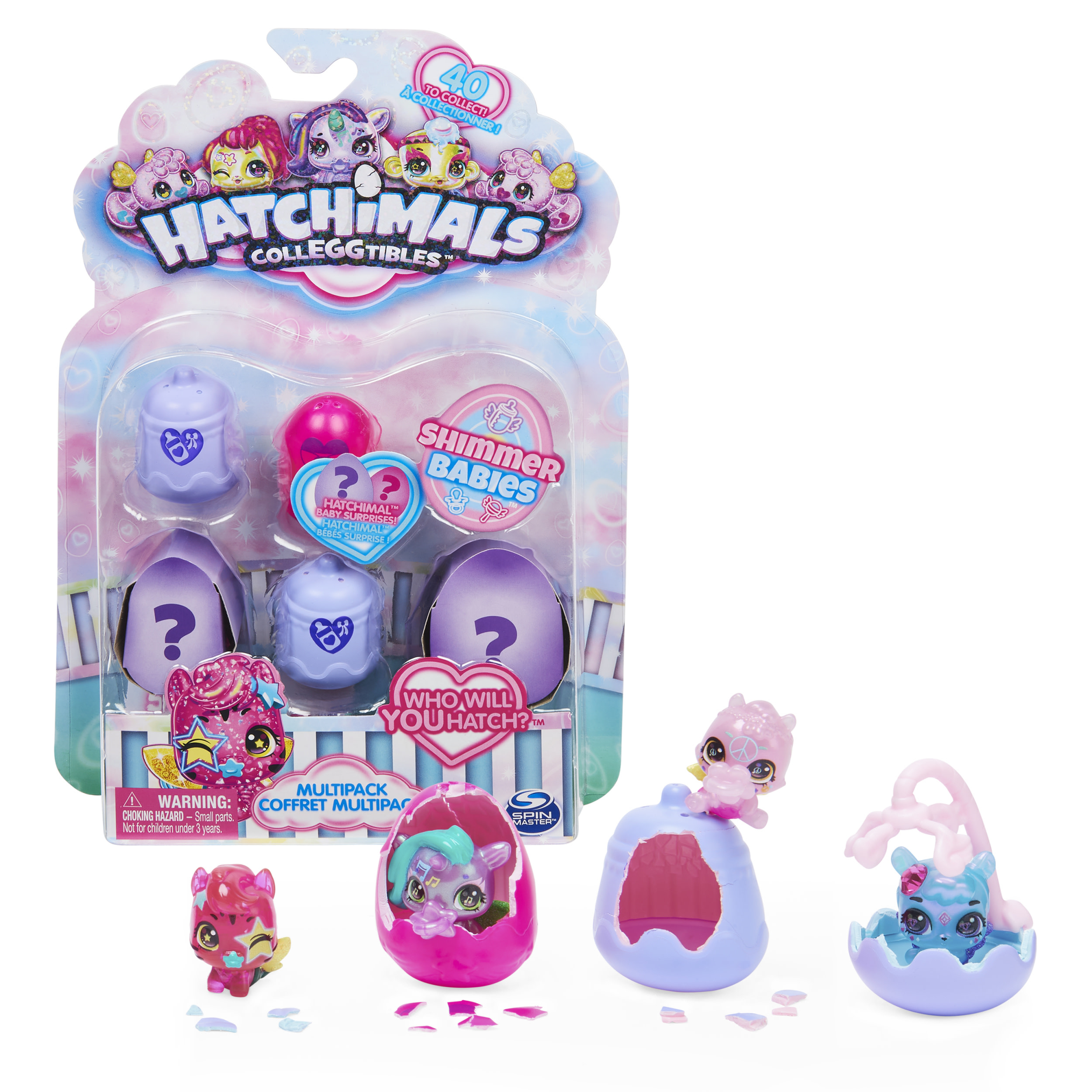 Hatchimals CollEGGtibles Shimmer Babies S10,  Multipack 4 pack