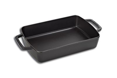 Staub Ovenschaal Zwart 30x20 cm - Gietijzer - 3.15l - alle Vuren