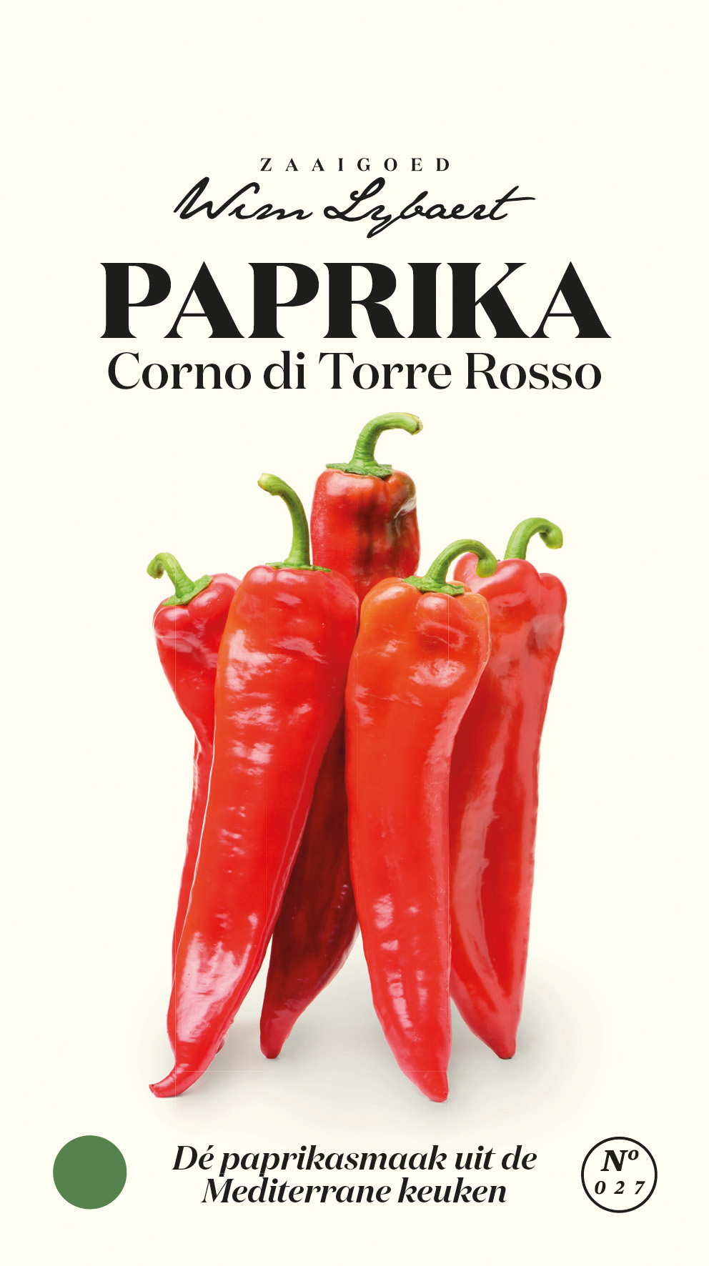 Zaaigoed Paprika Torne Di Rossa Giallo - Wim Lybaert