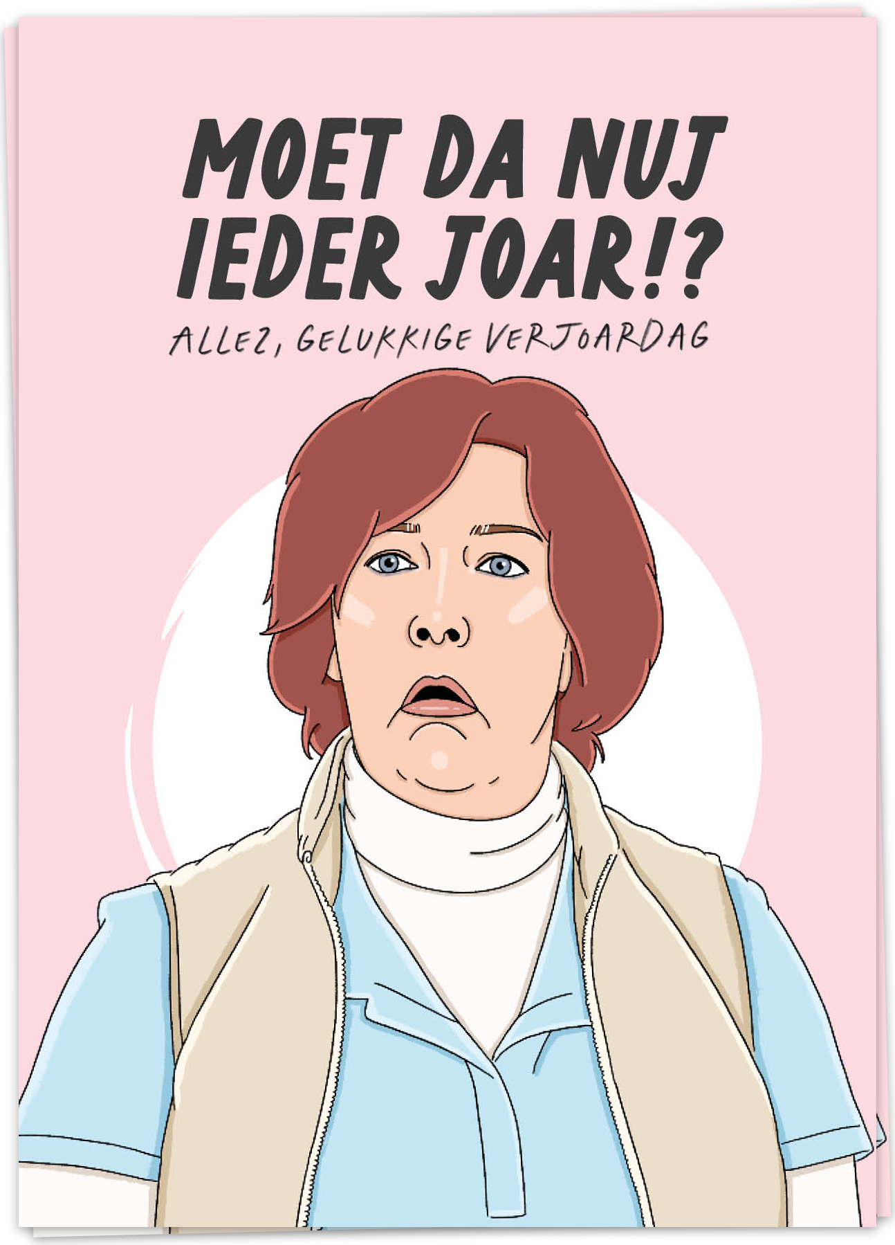 Kaart Blanche Wenskaart Nonkels - Ieder joar