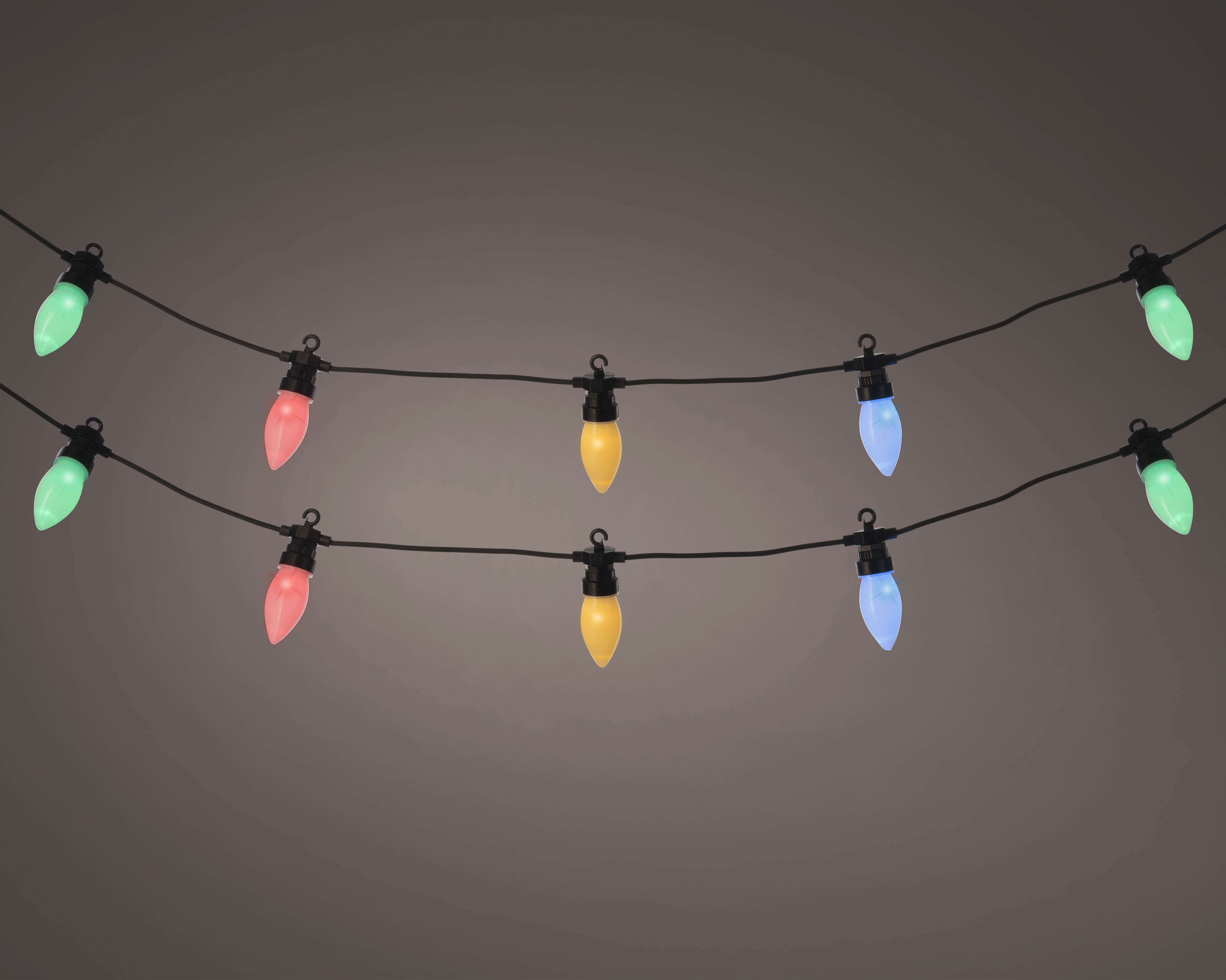 Partylight LED 950 cm Twinkel Effect - 20 leds - Black/Multi