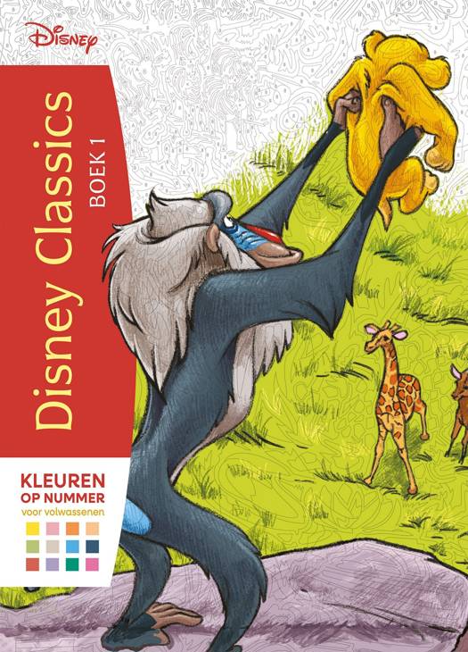 Kleuren op Nummer voor Volwassenen - Disney Classics Boek 1