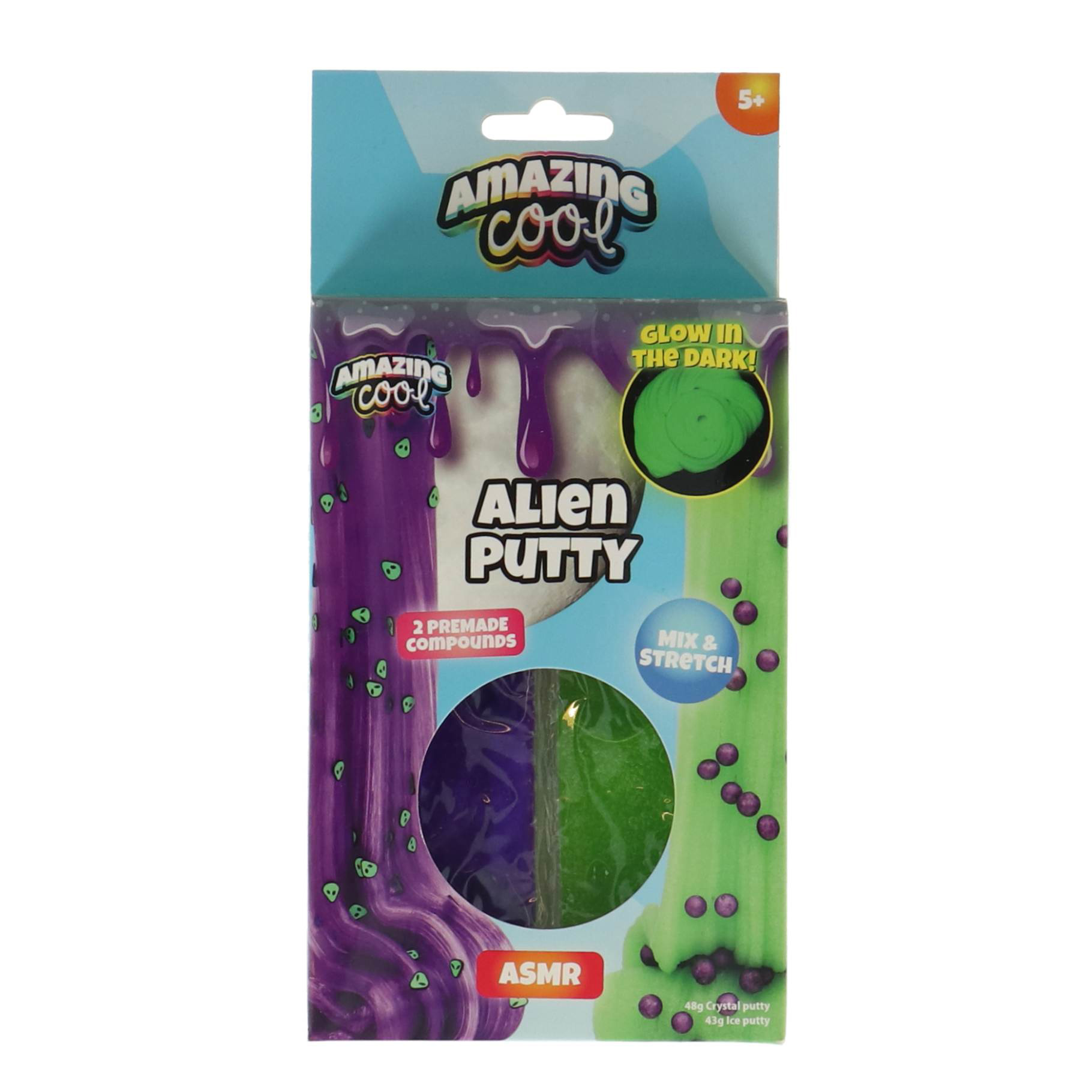 Amazing Cool Crystal putty en Stretchy sand Alien