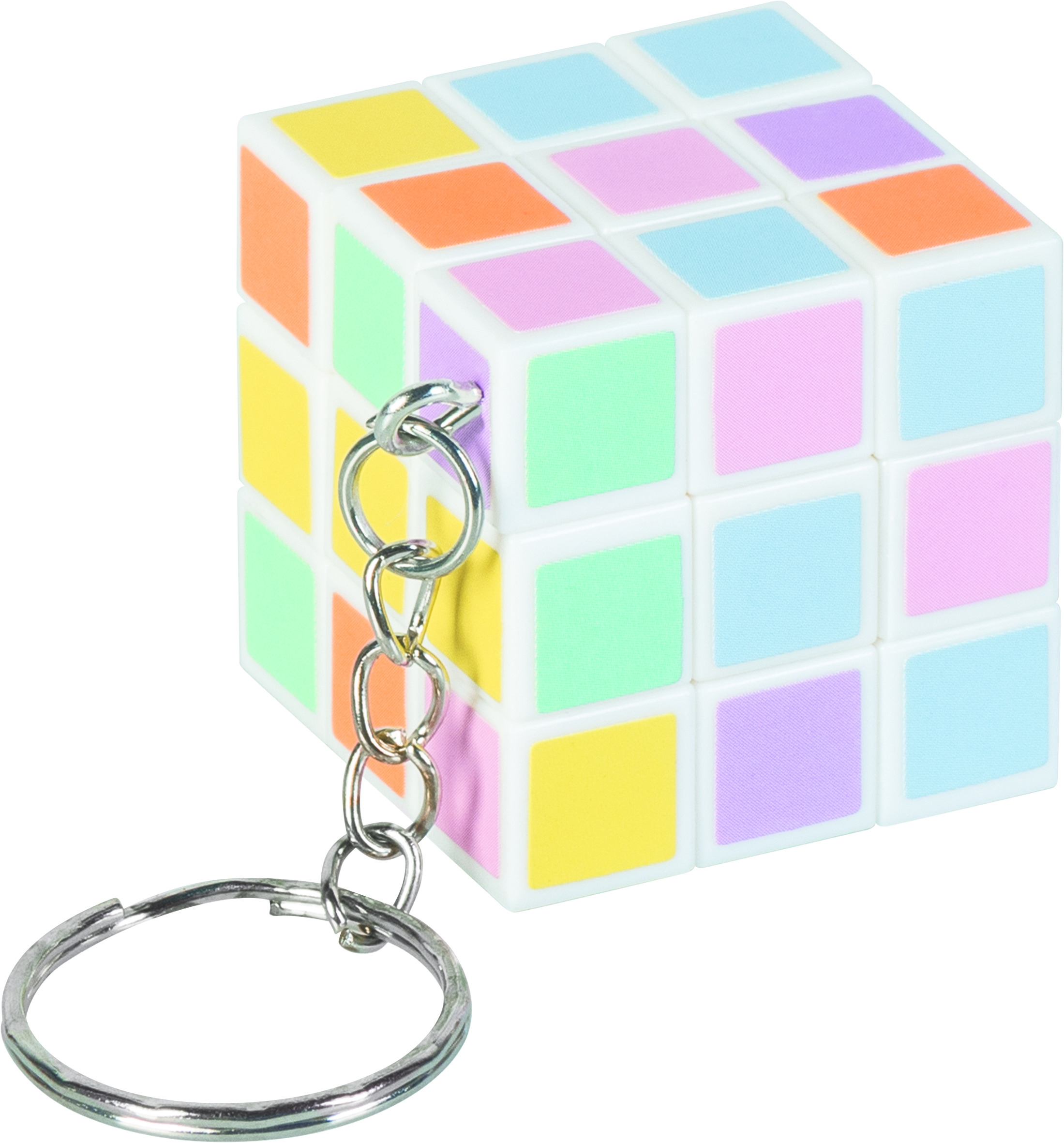 Brunnen Sleutelhanger Kubus Pastel