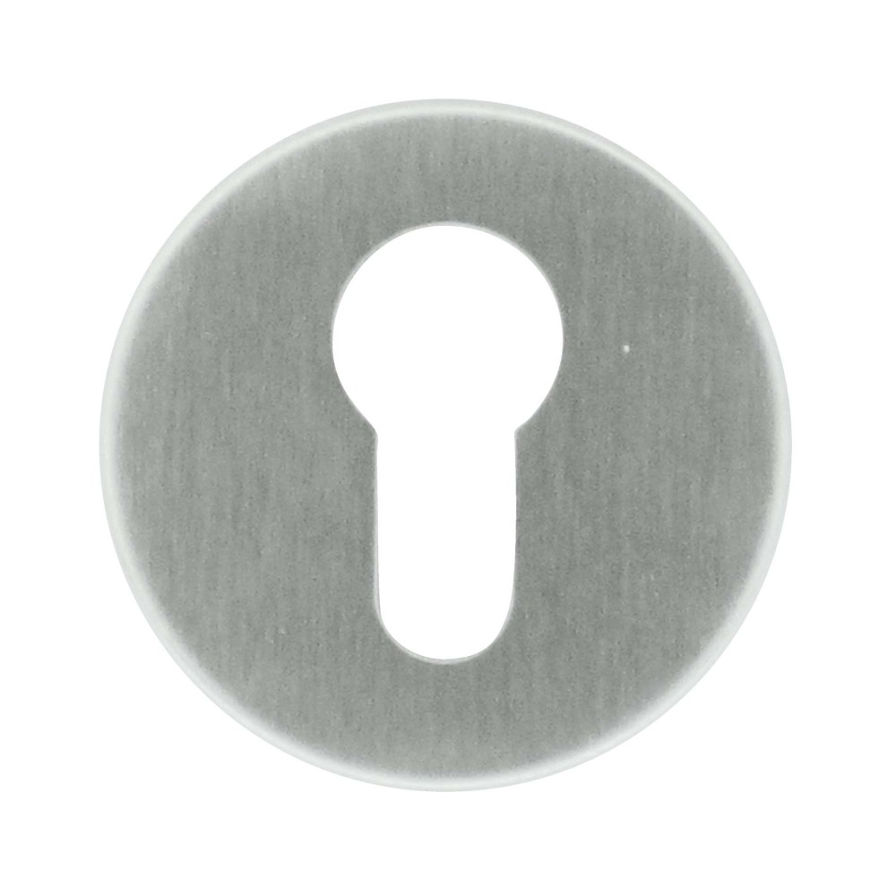 HDD Cilinderplaatje Rond Inox Plus