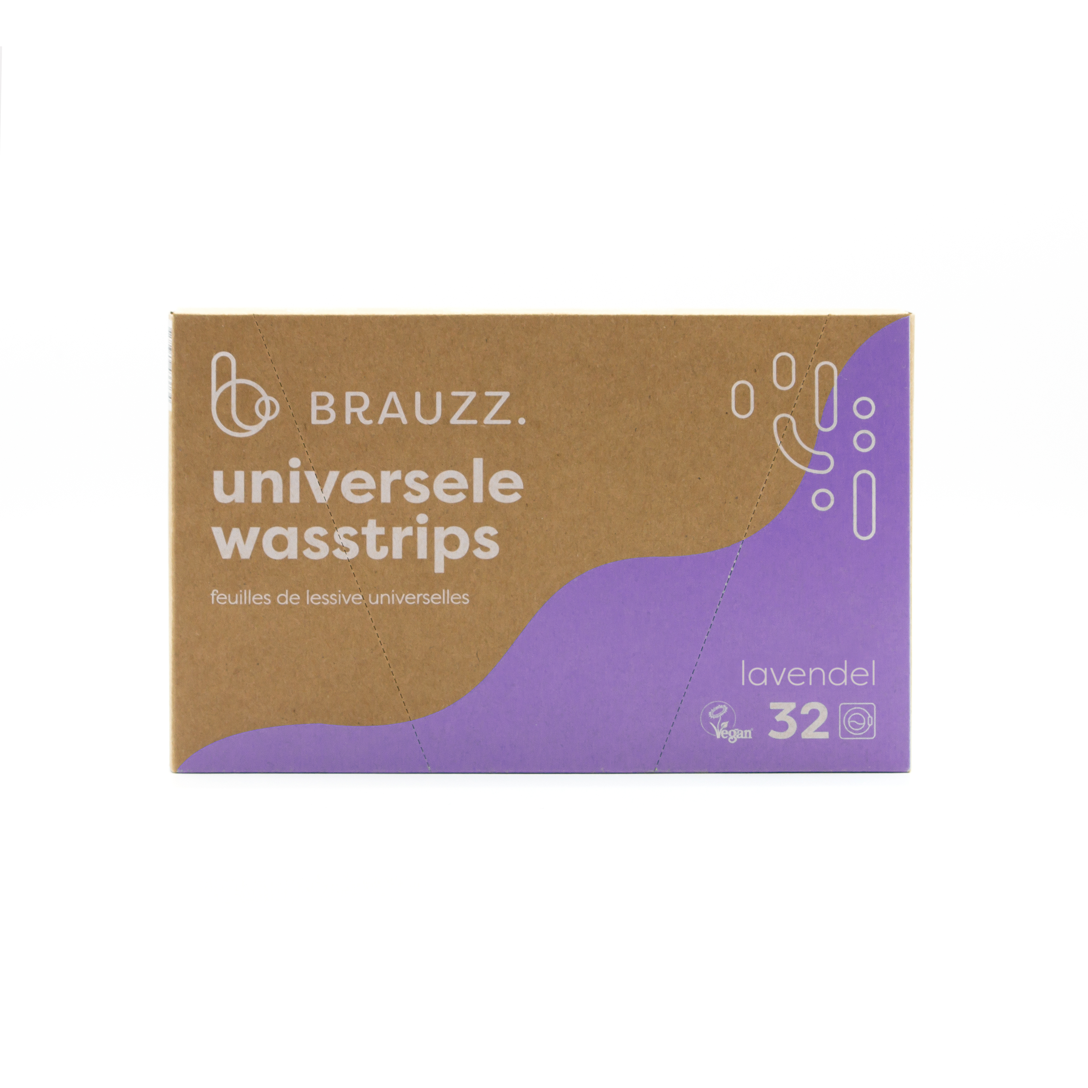 Brauzz Wasstrips Lavendel 32 stuks - voor alle Textiel - ook Handwas