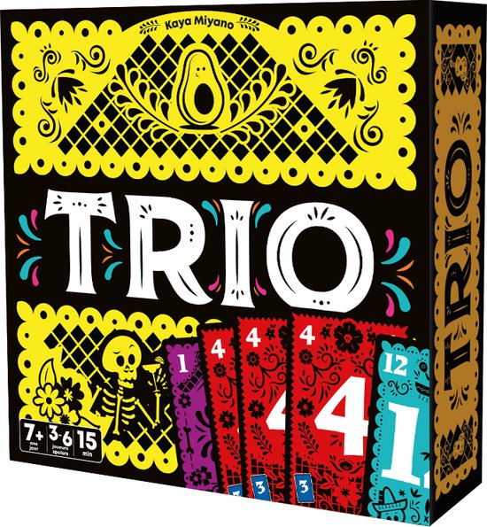 Trio kaartspel, wie weet als eerste de juiste getallen te vinden?