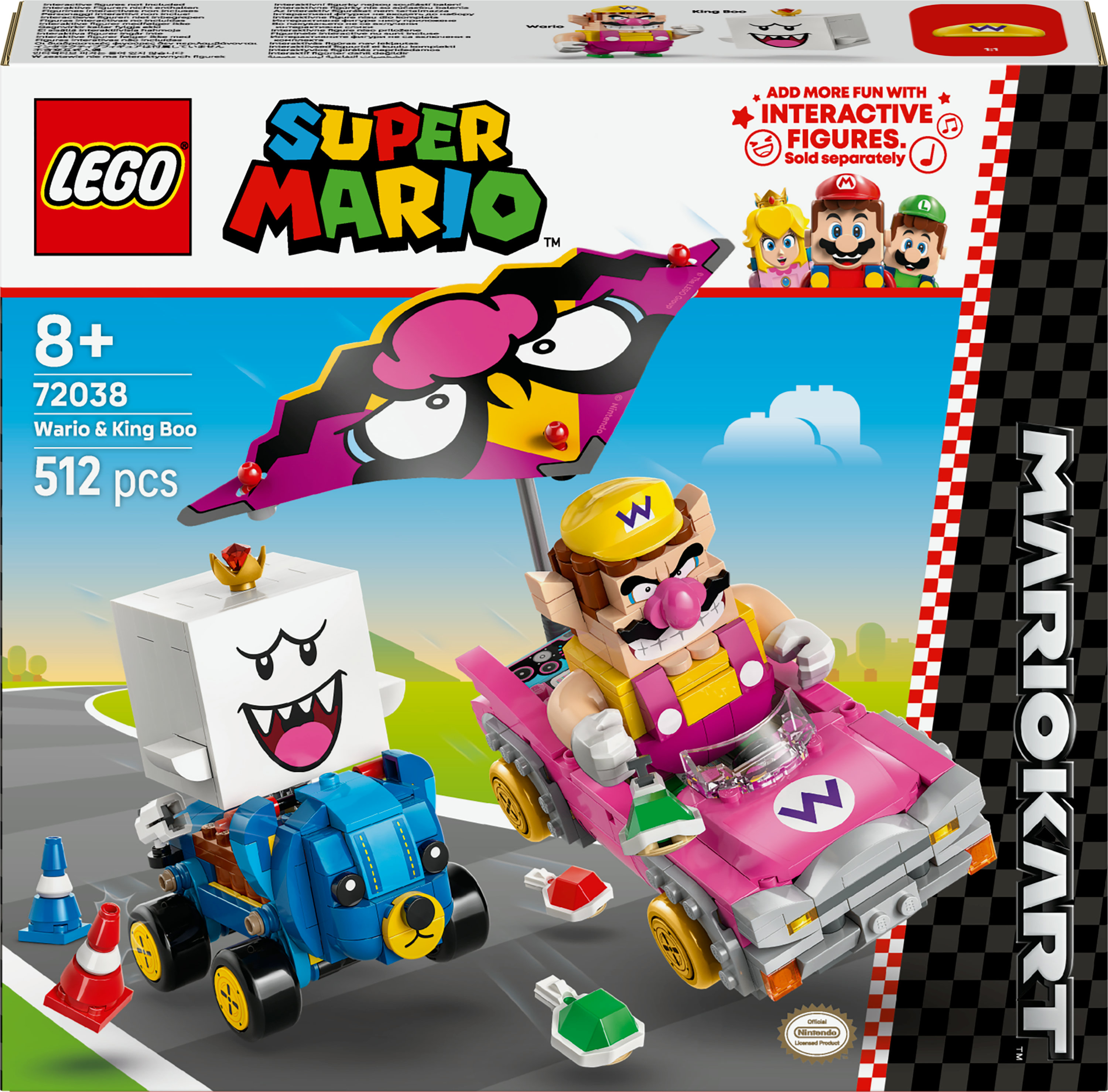 Lego Super Mario 72038 Mariokart - Wario en King Boo
